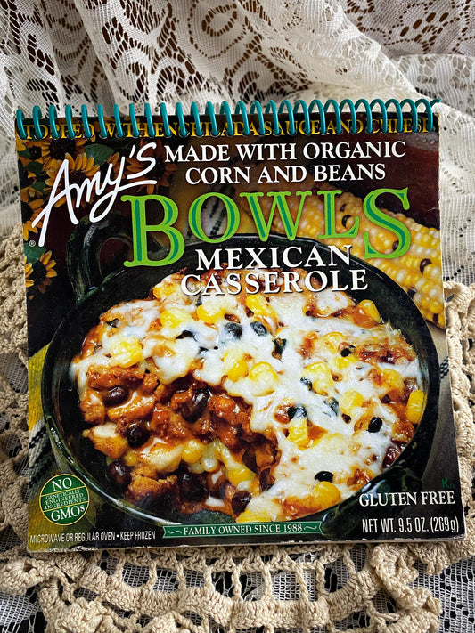 Amy's Mexican Casserole Bowl Recycled Notebook