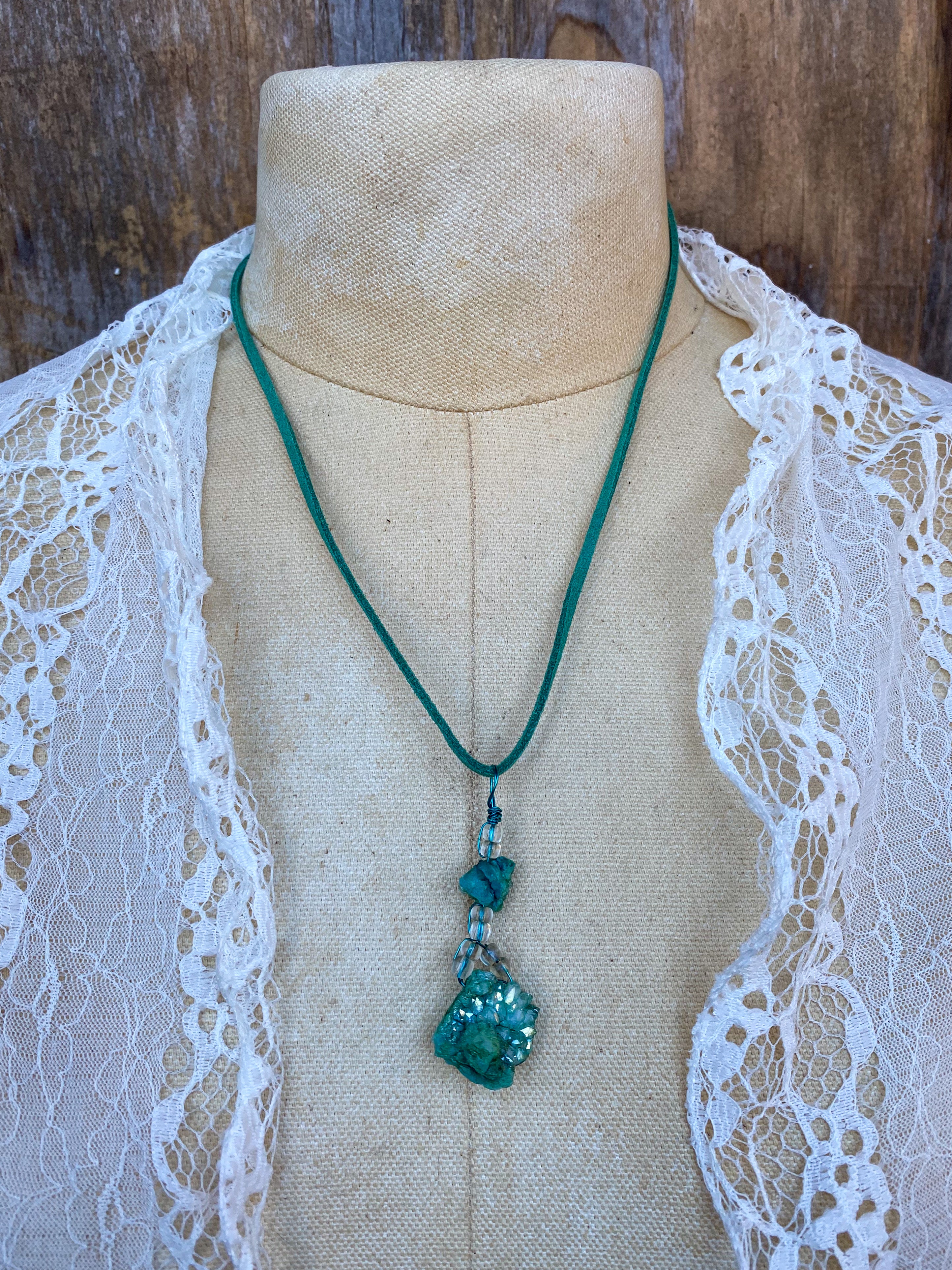 Green Crystal necklace