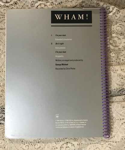 Wham I'm Your Man Album Cover Notebook