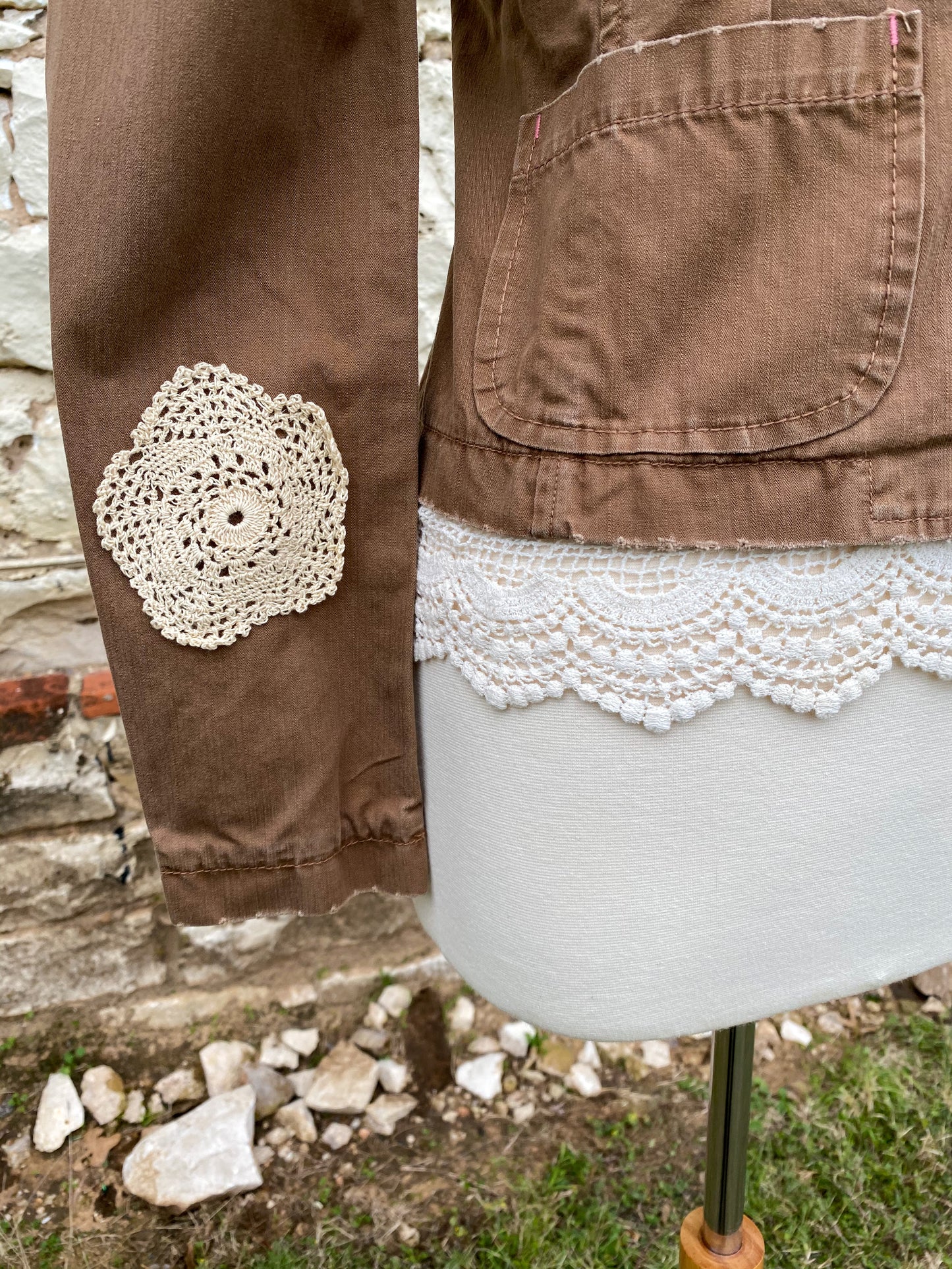 Brown Cotton Jacket - Small