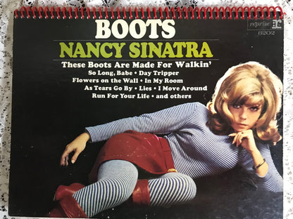 Nancy Sinatra  Boots Recycled Album Cover Notebook