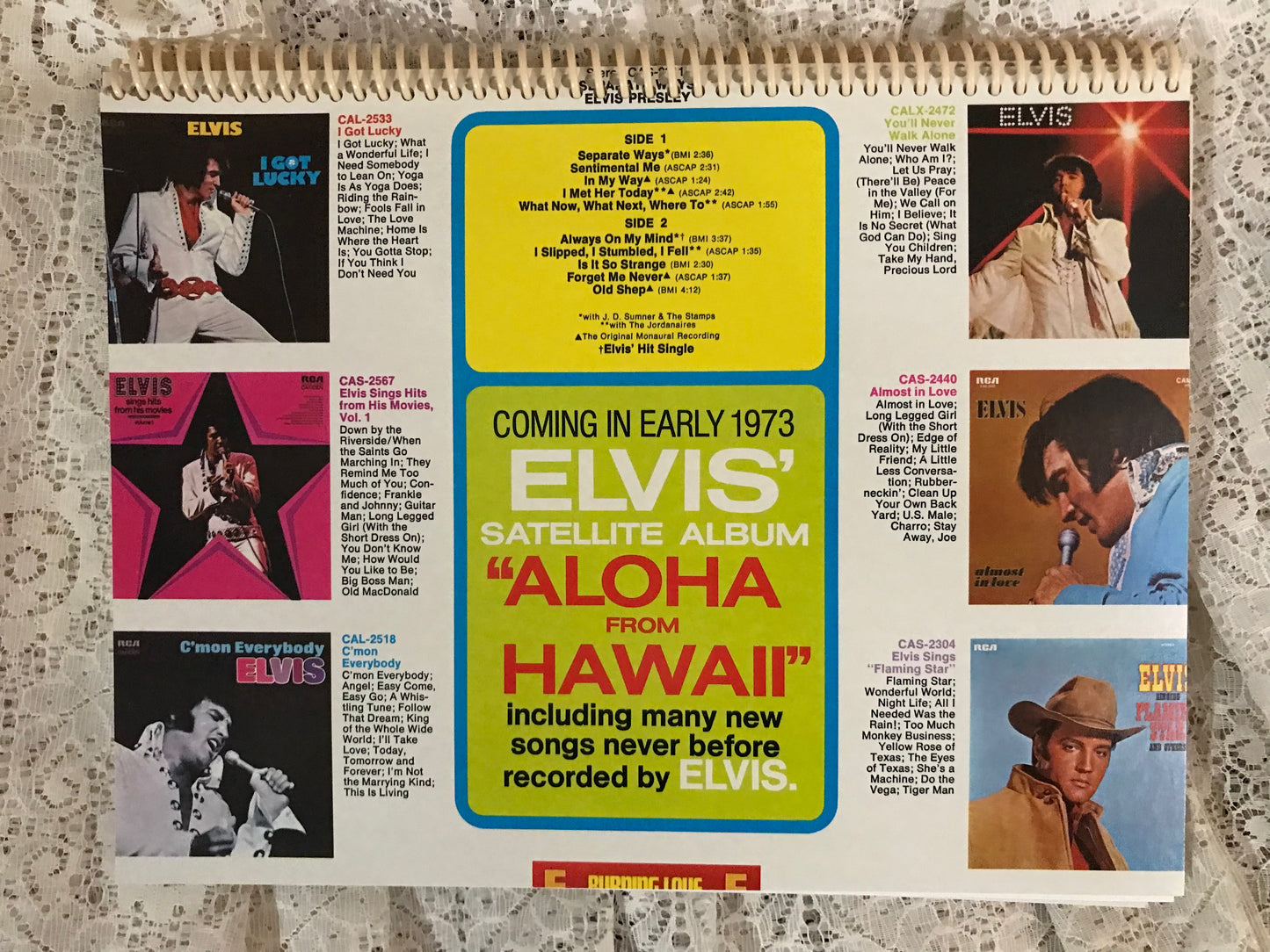 Elvis Separate Ways Album Cover Notebook