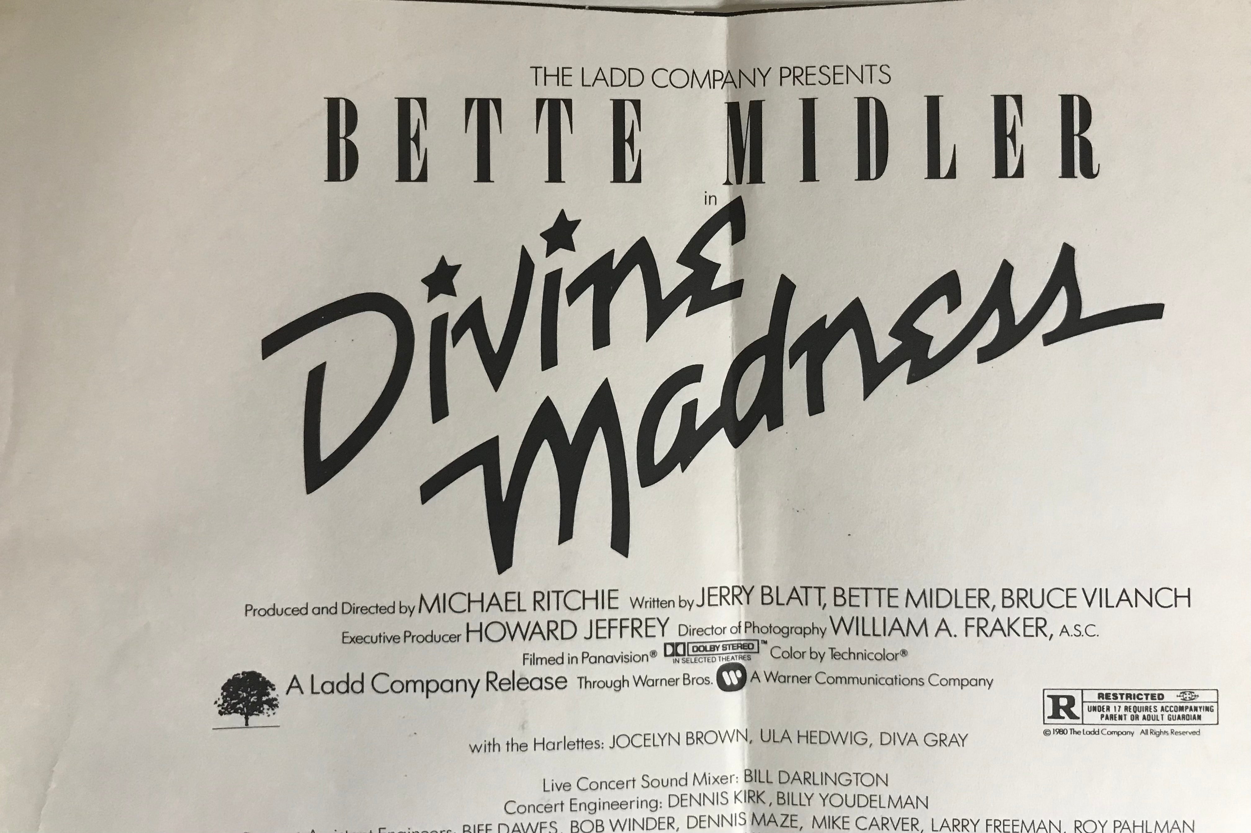 Bette Midler Divine Madness Album Cover Notebook