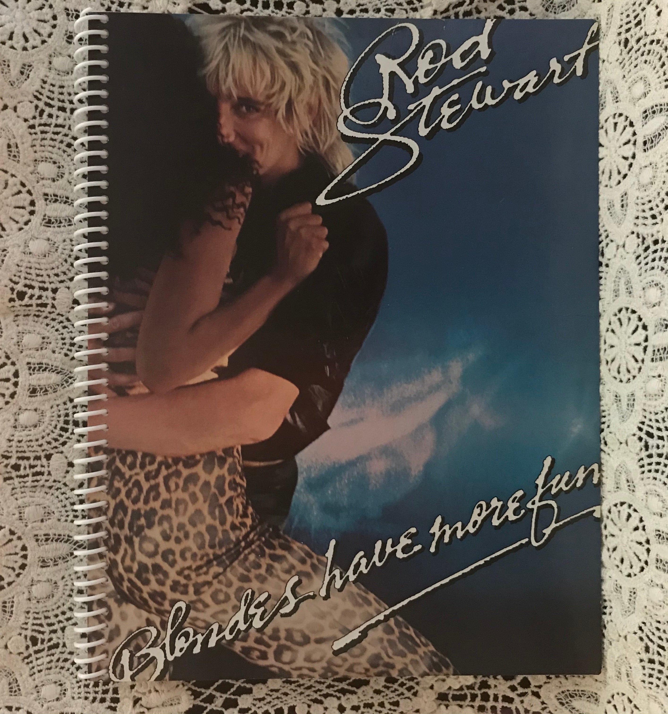 Rod Stewart Recycled Album Cover Notebook