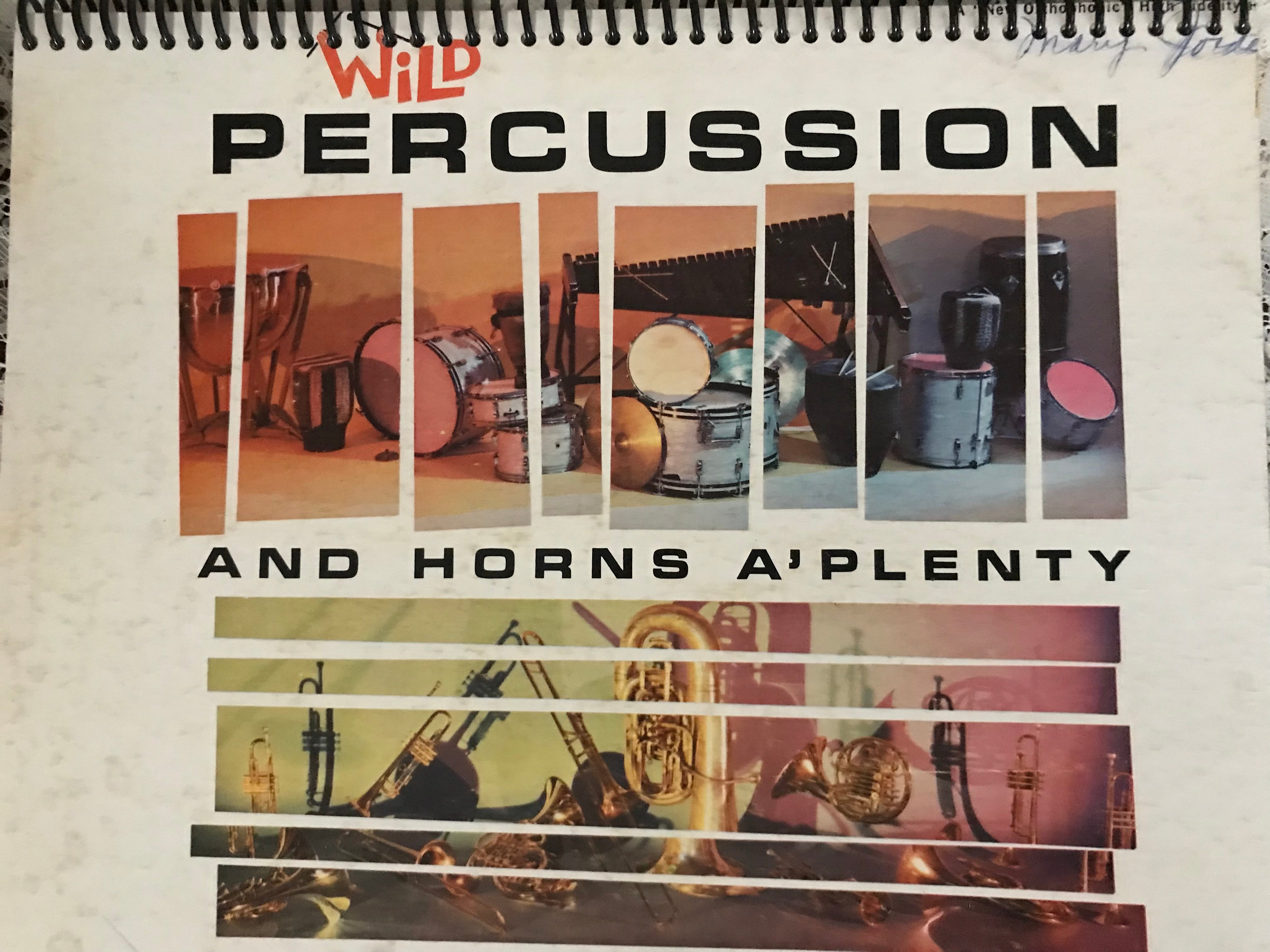 Wild Percussion Album Cover Notebook