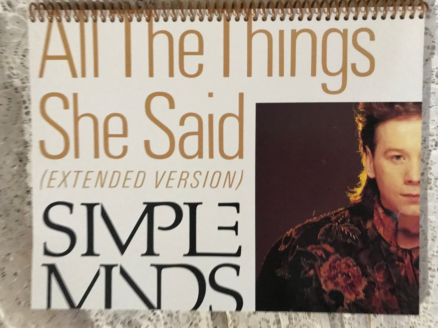 Simple Minds Album Cover Notebook