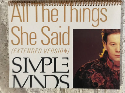 Simple Minds Album Cover Notebook