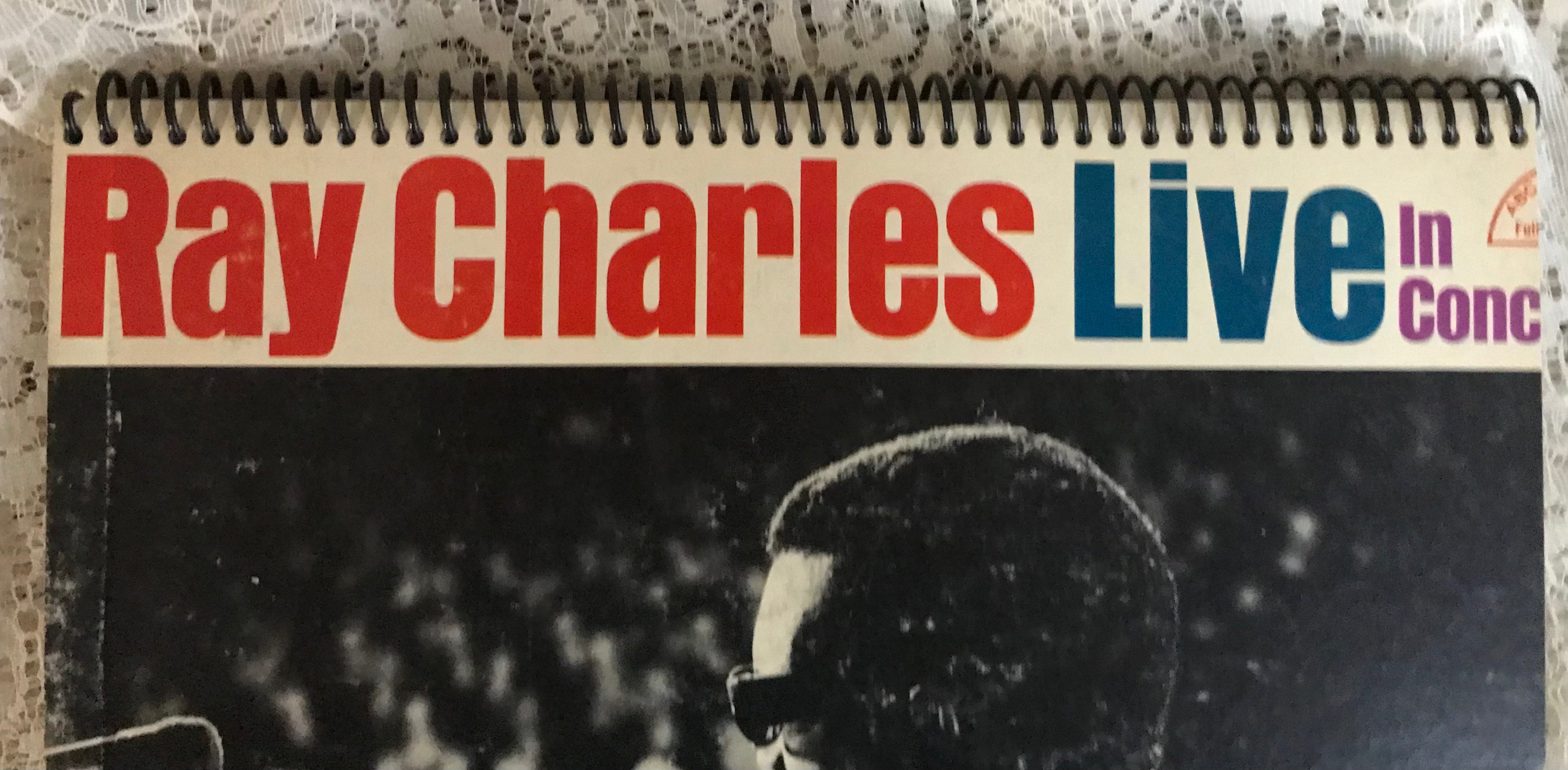 Ray Charles Live Recycled Album Cover Notebook