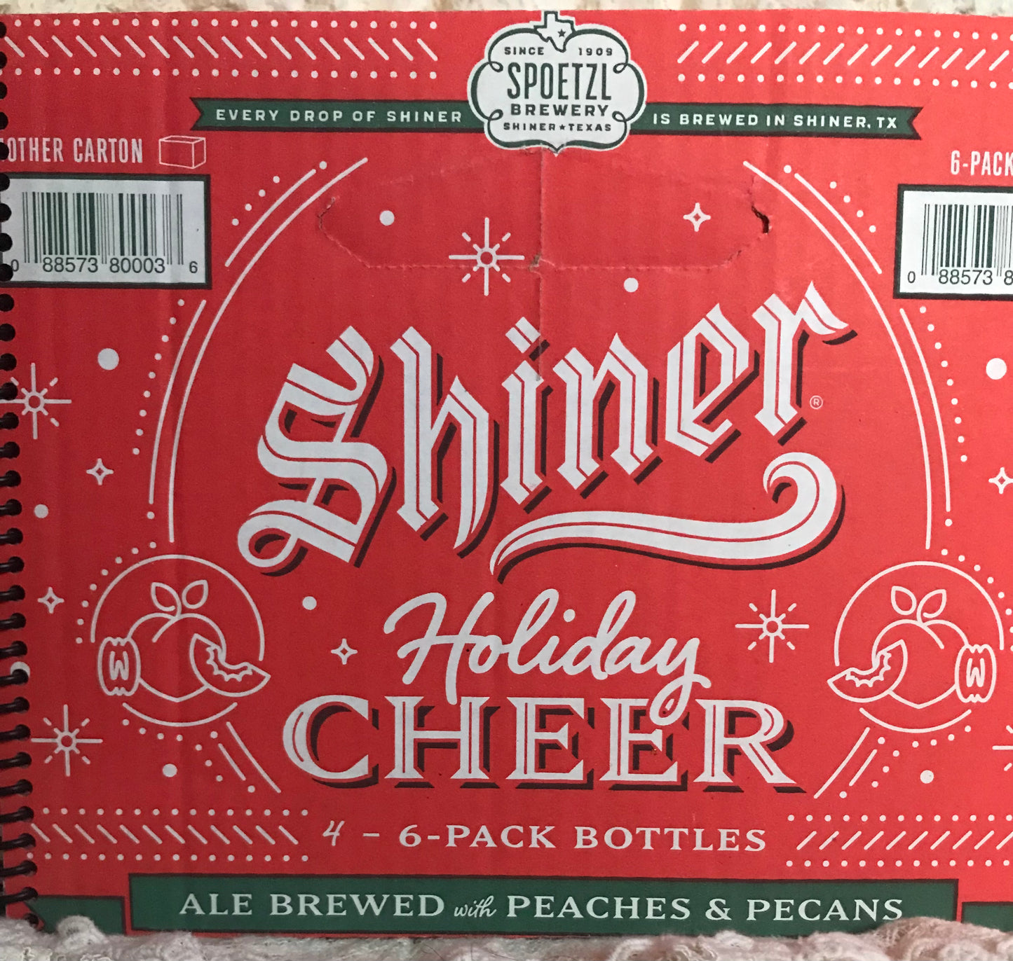 Shiner Holiday Cheer Spiral Notebook