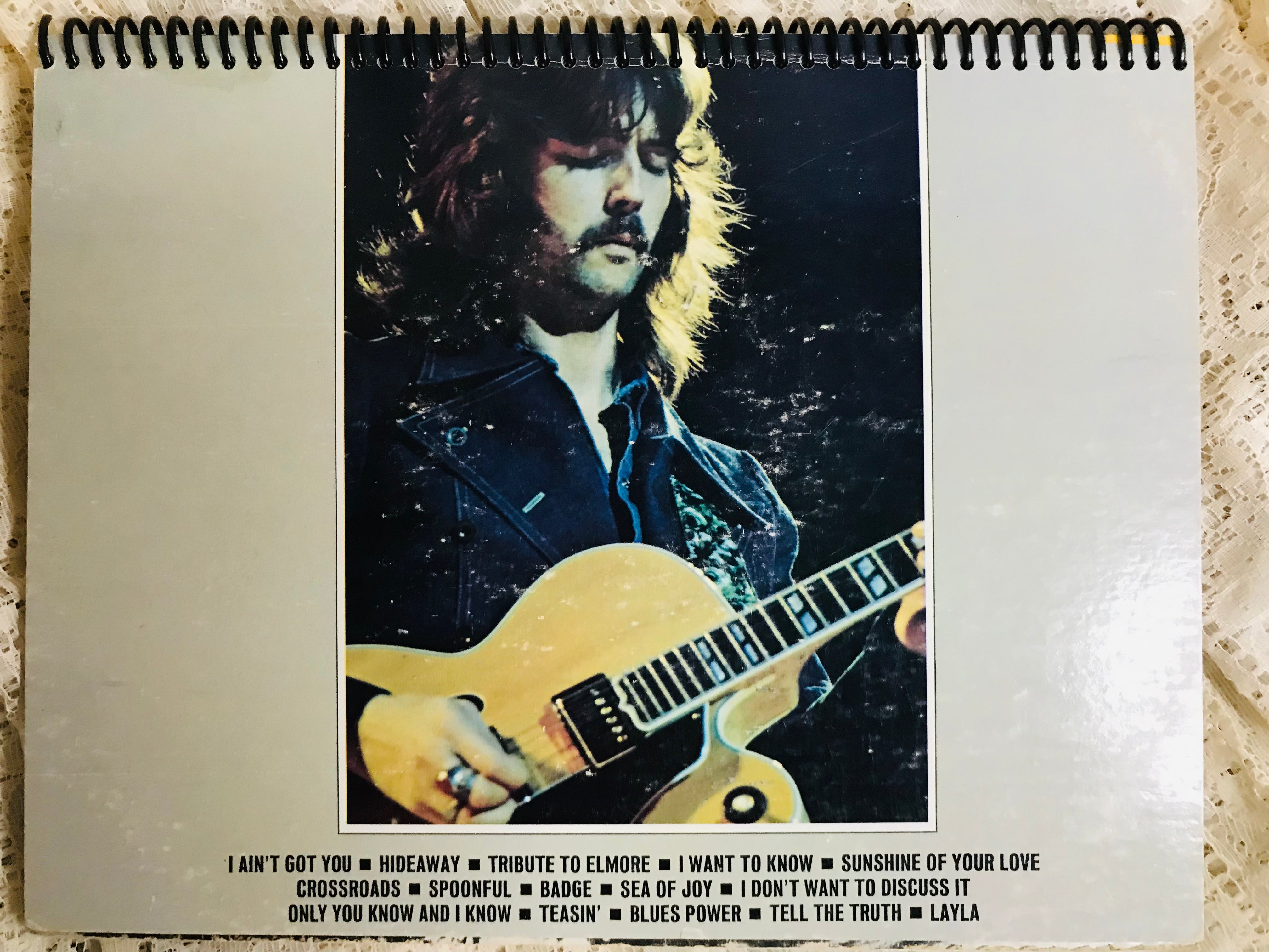 Eric Clapton, History of, Album Cover Notebook