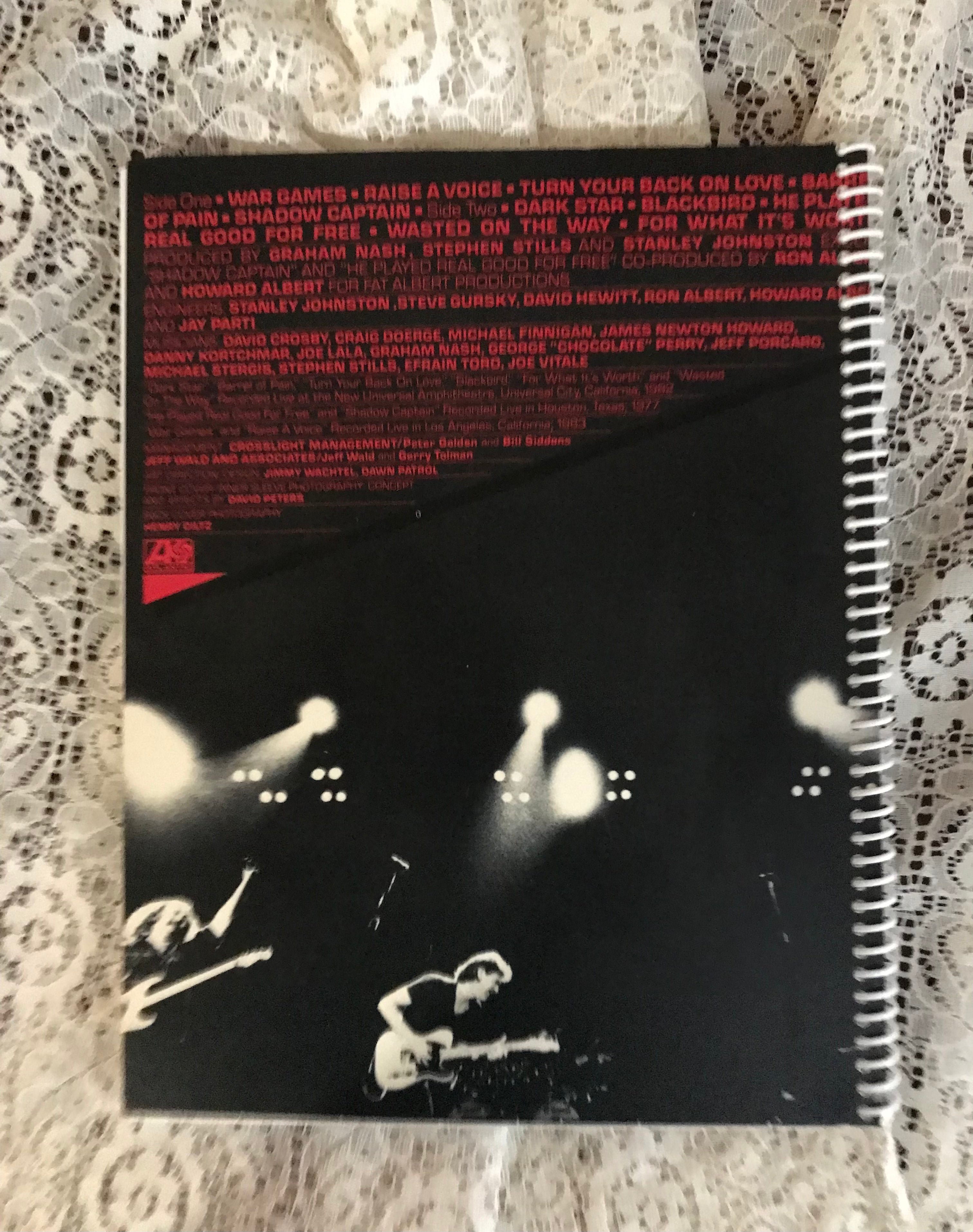 Crosby Stills and Nash Allies Album Cover Notebook