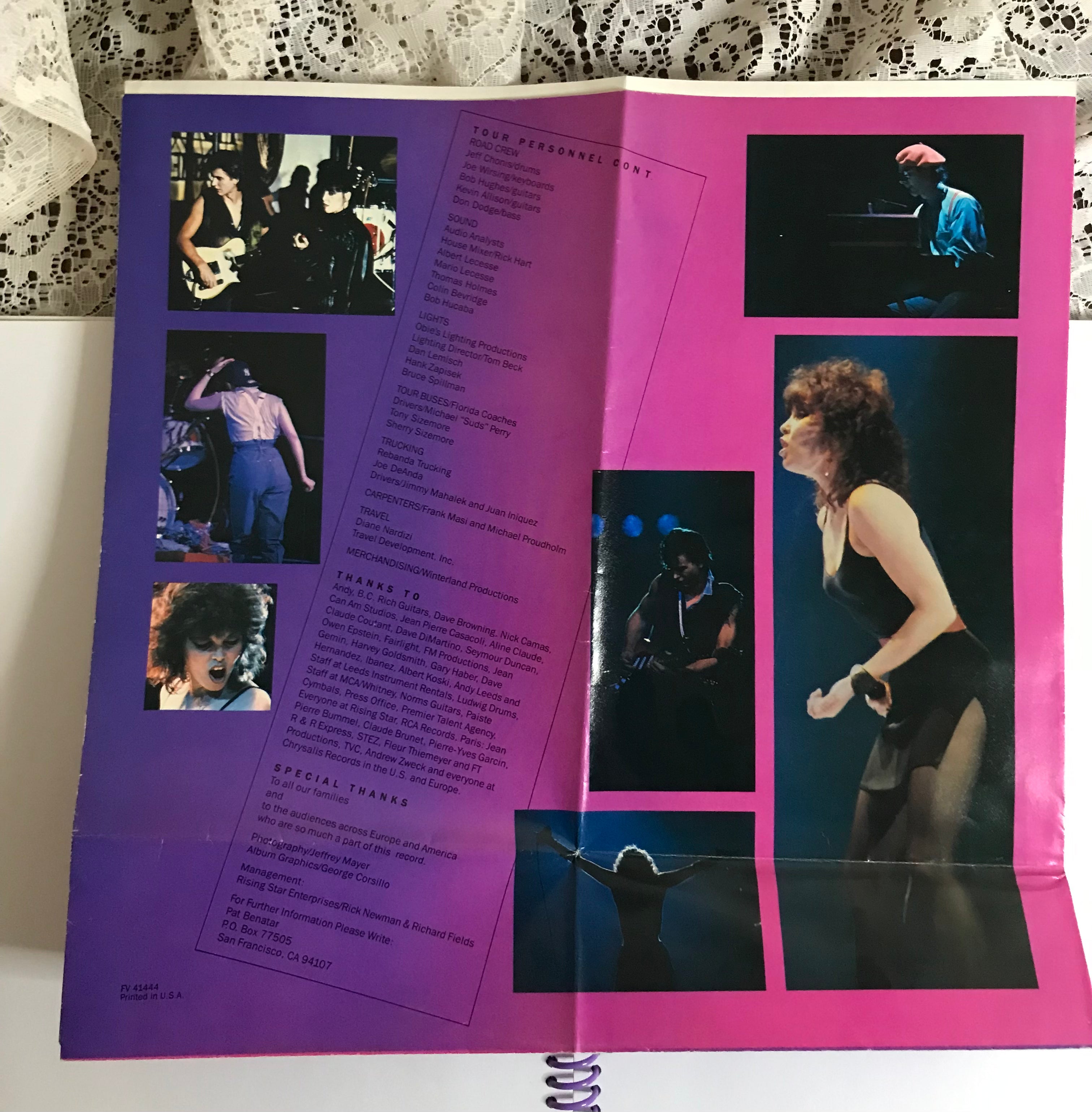 Pat Benatar Album Cover Notebook