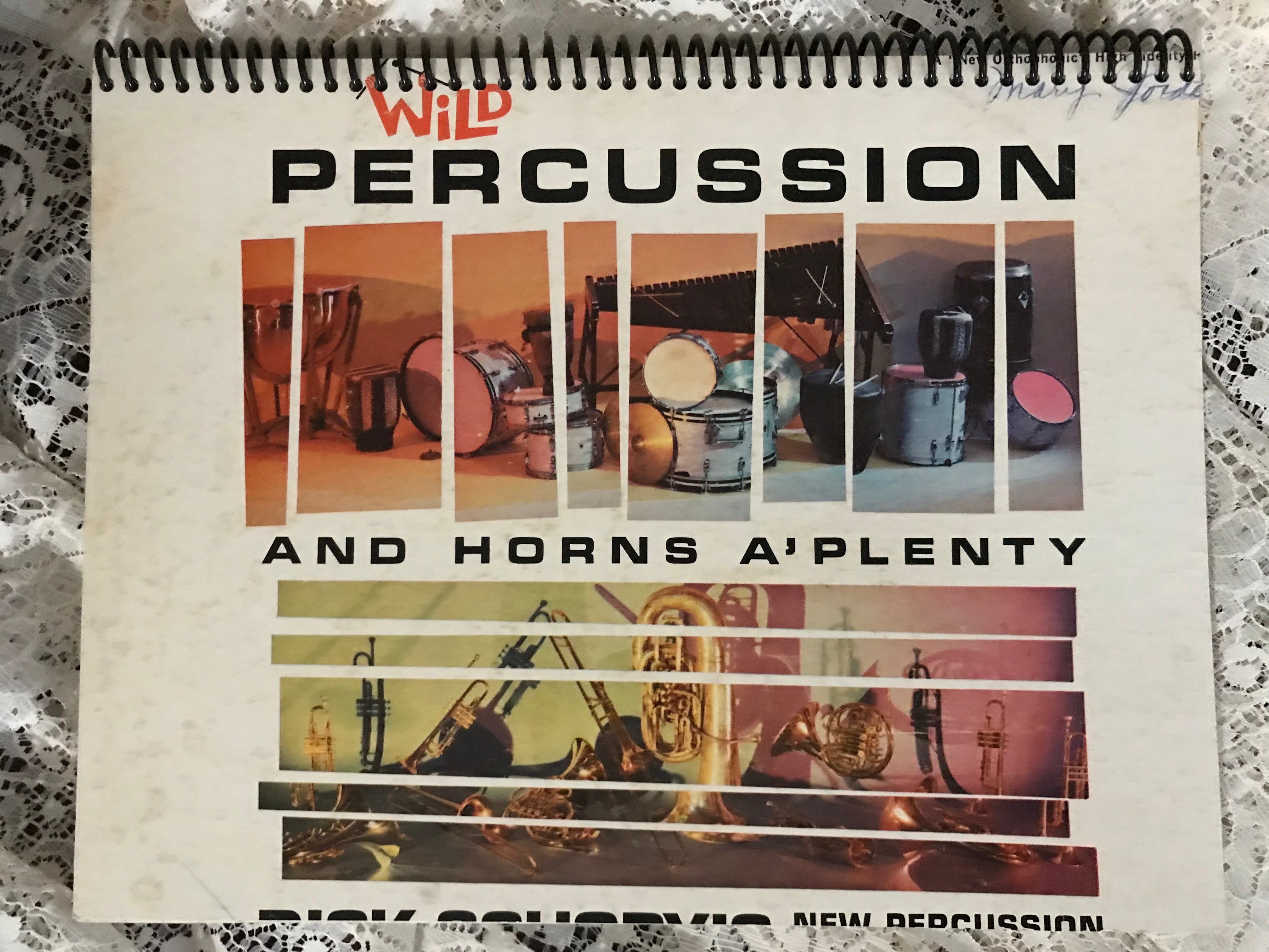 Wild Percussion Album Cover Notebook