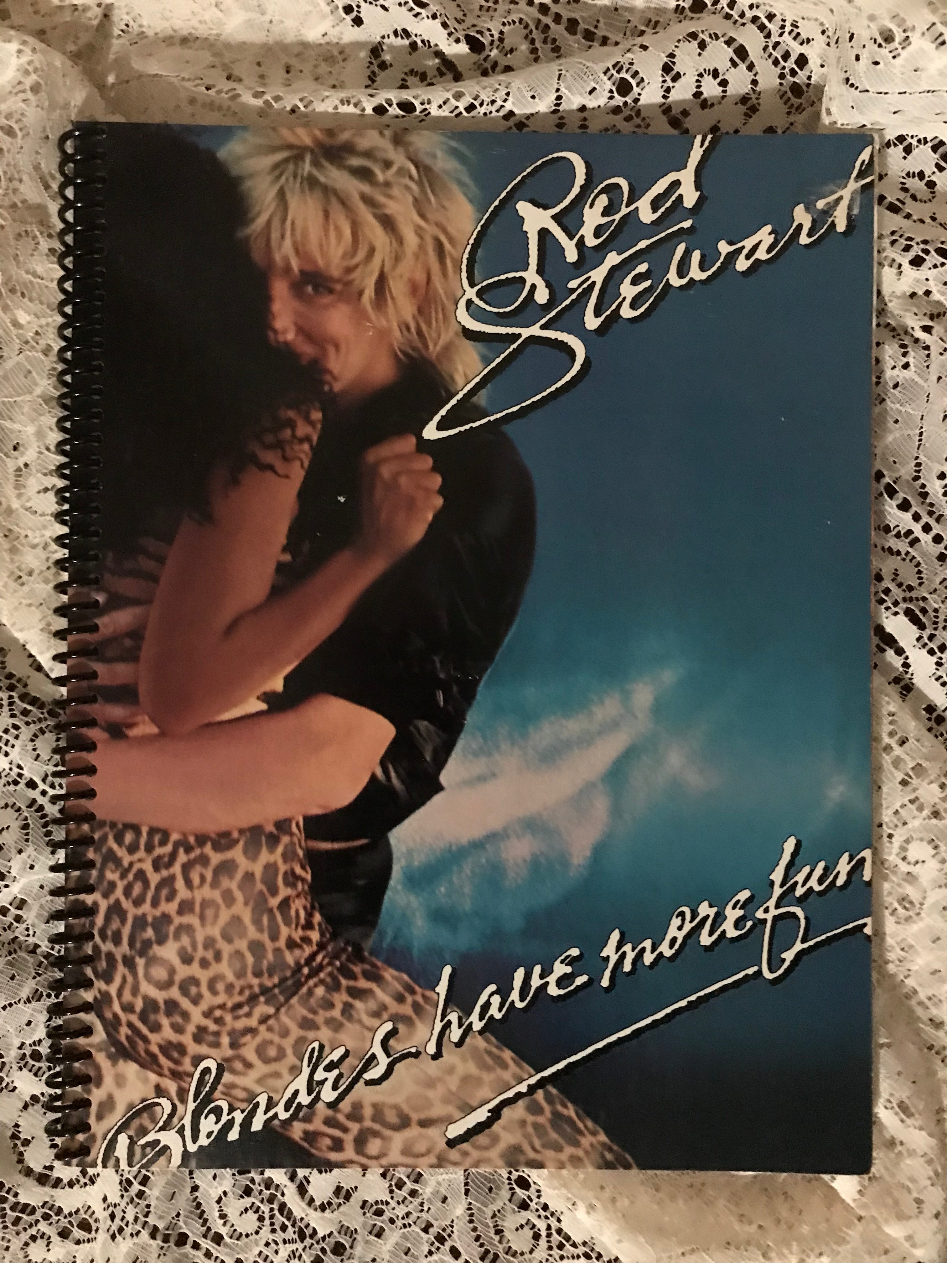 Rod Stewart Blondes Have More Fun Album Cover Notebook