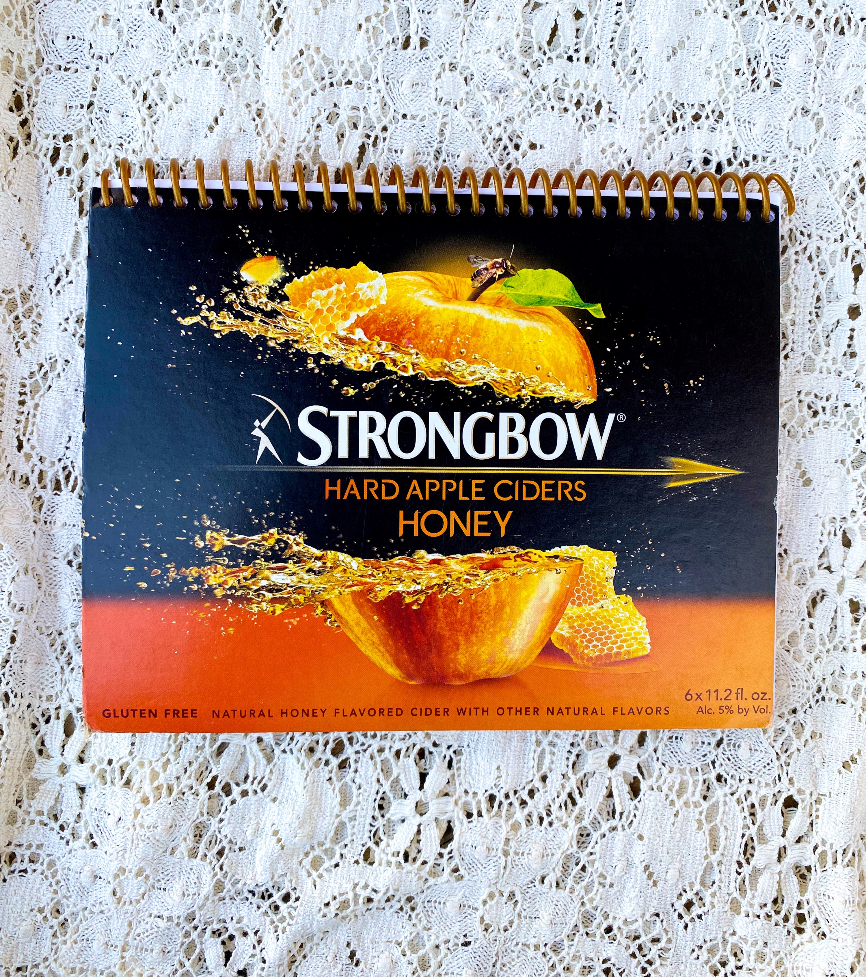 Strongbow Hard Apple Cider Recycled Beer Carton Notebook
