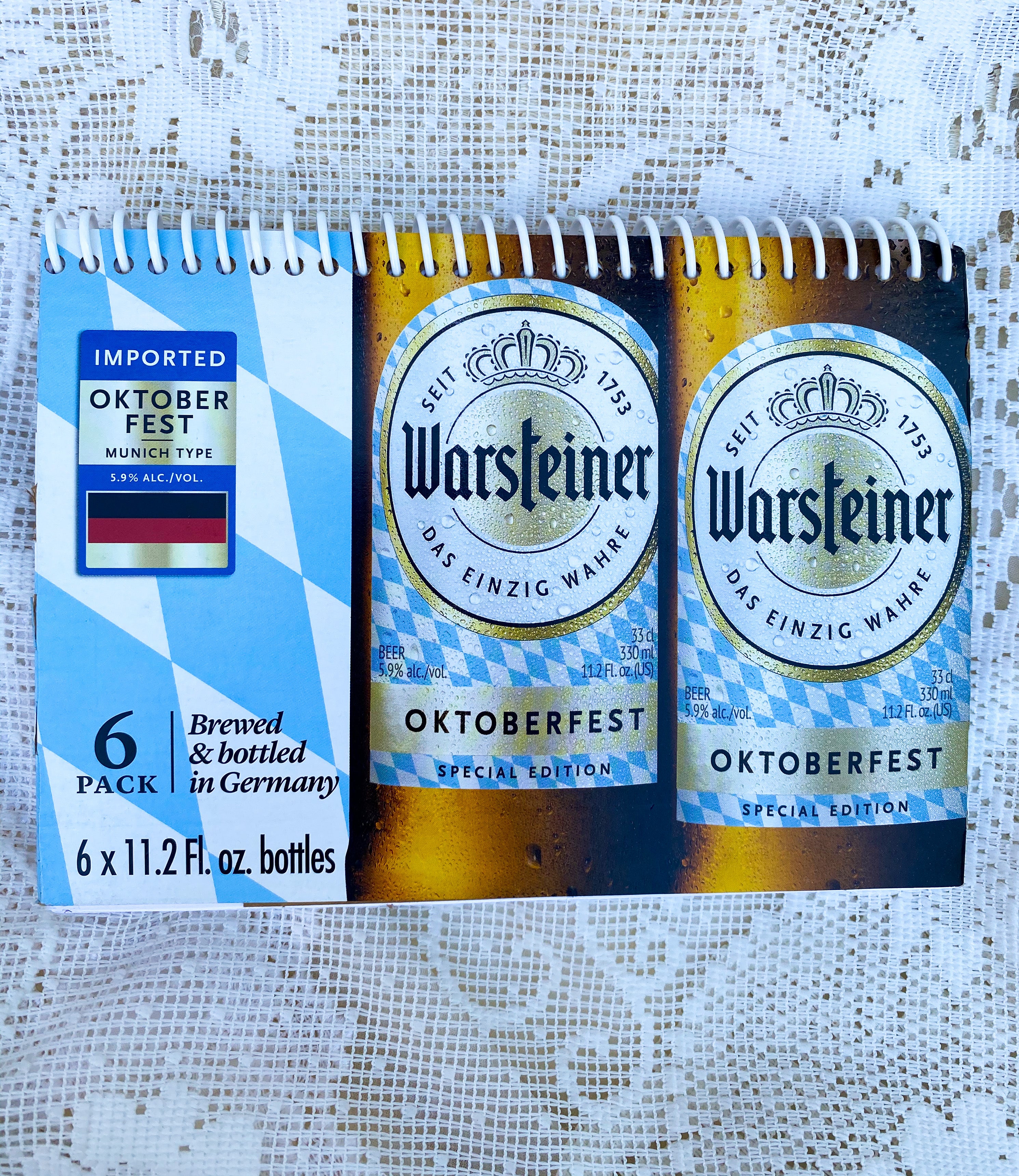 Warsteiner Oktoberfest Recycled Beer Carton Notebook