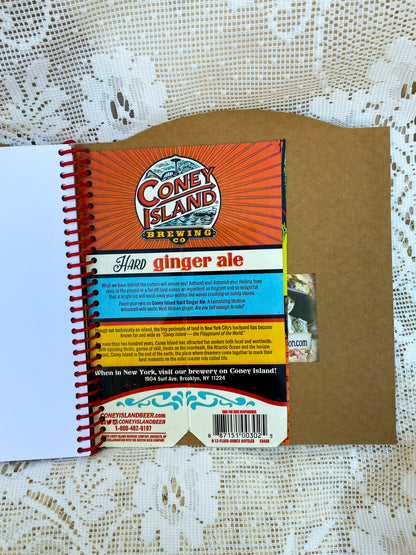 Coney Island Recycled Beer Carton Notebook