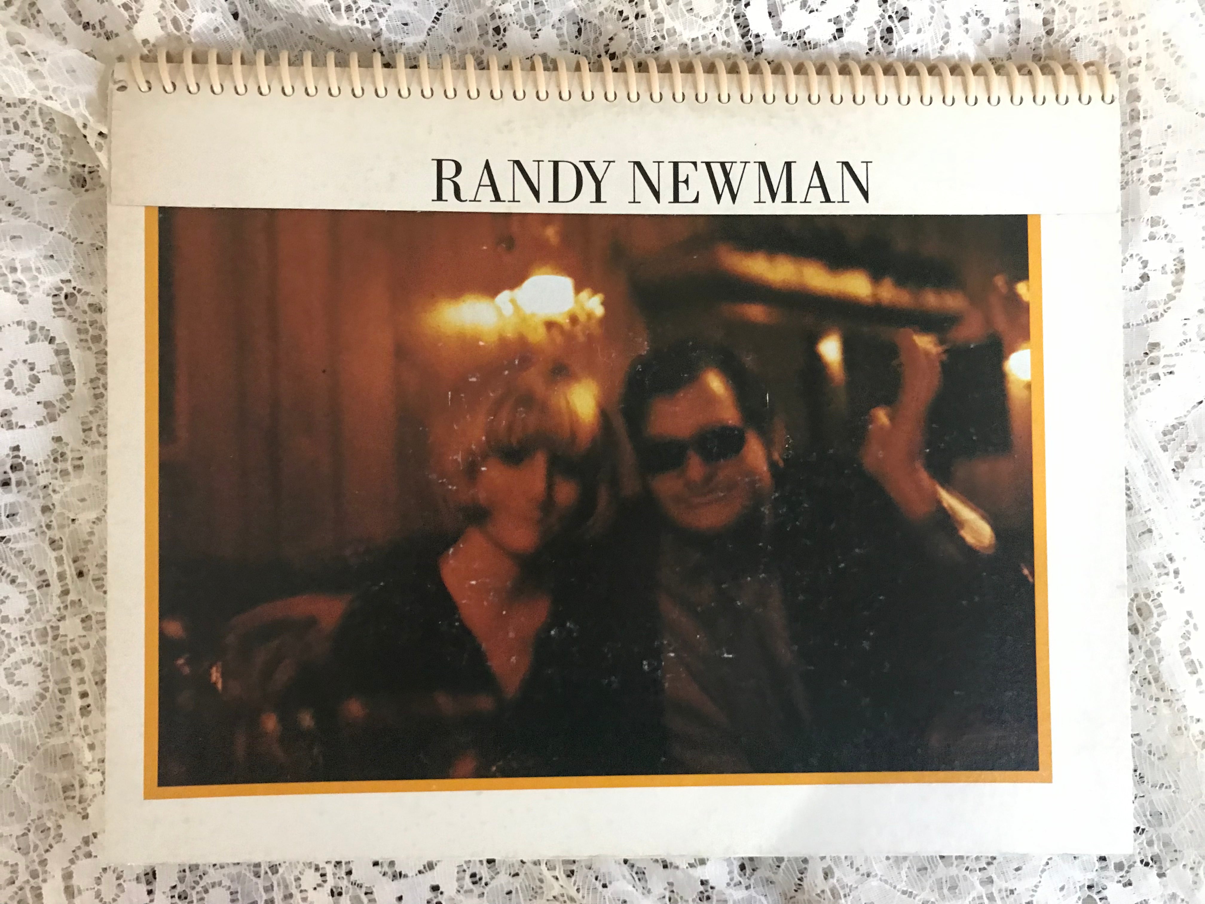 Randy Newman Recycled Album Cover Notebook RARE