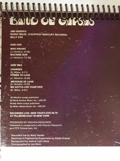 Jimi Hendrix Album Cover Notebook