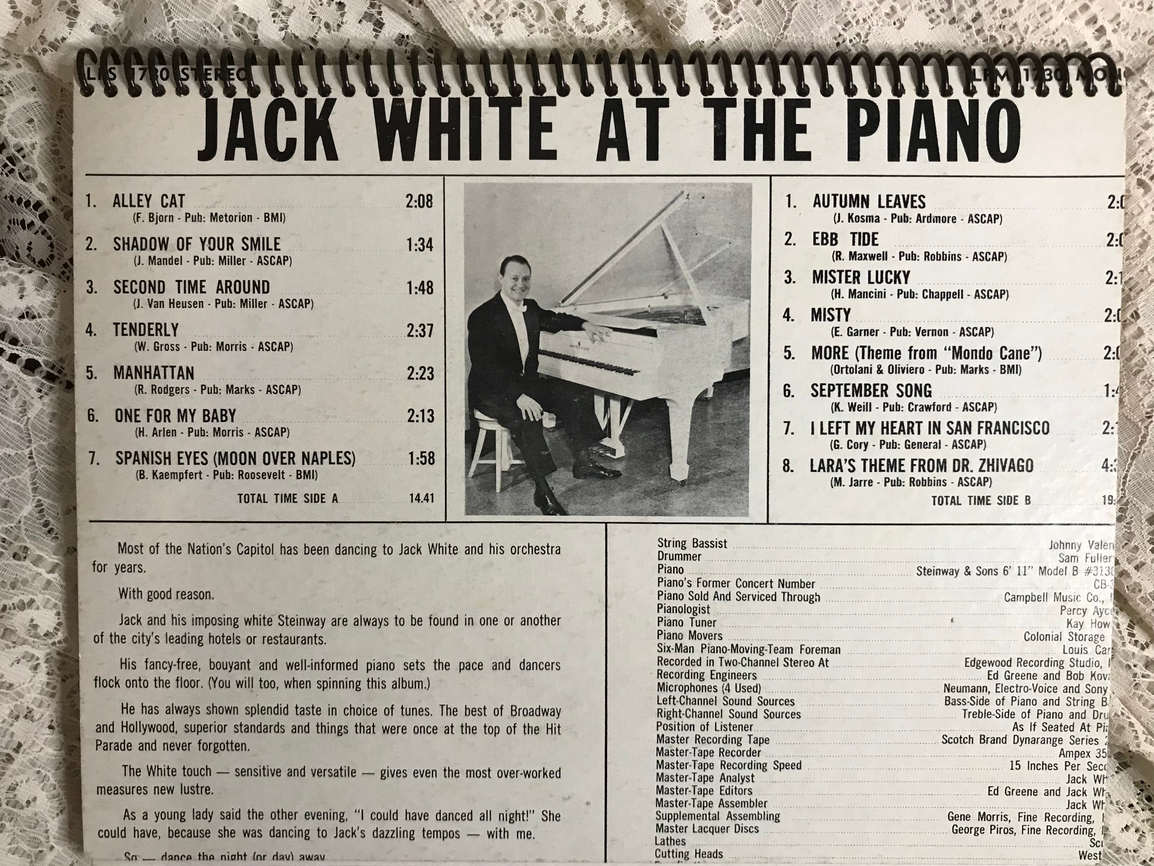 Jack White At The Piano Album Cover Notebook