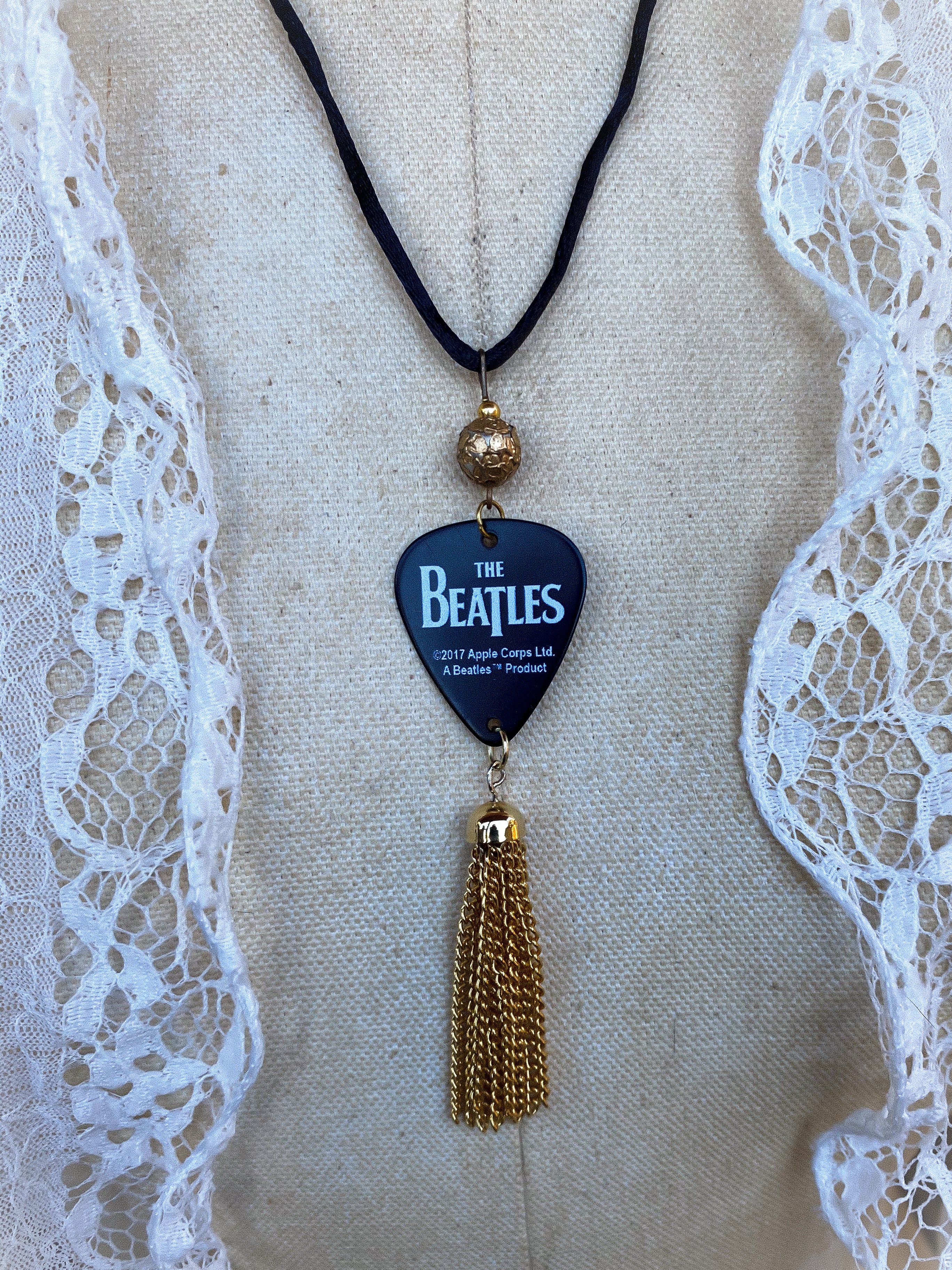 Guitar Pick Necklace - The Beatles