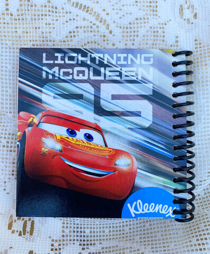 Disney Pixar’s Cars - Lightning McQueen Recycled Kleenex Box Notebook