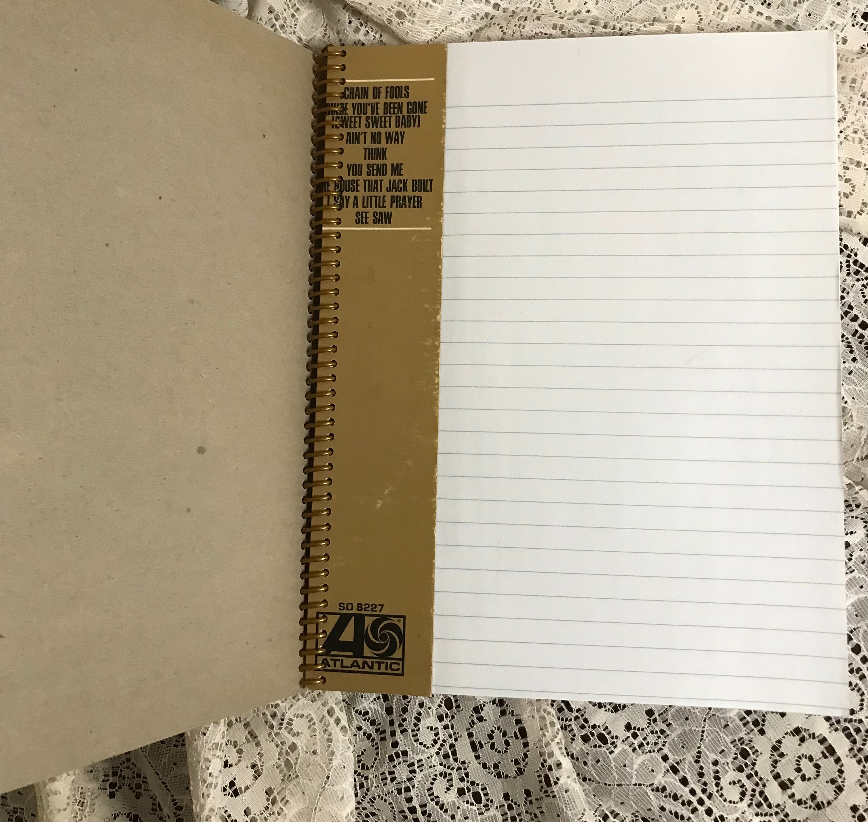 Aretha Franklin Gold Album Cover Notebook