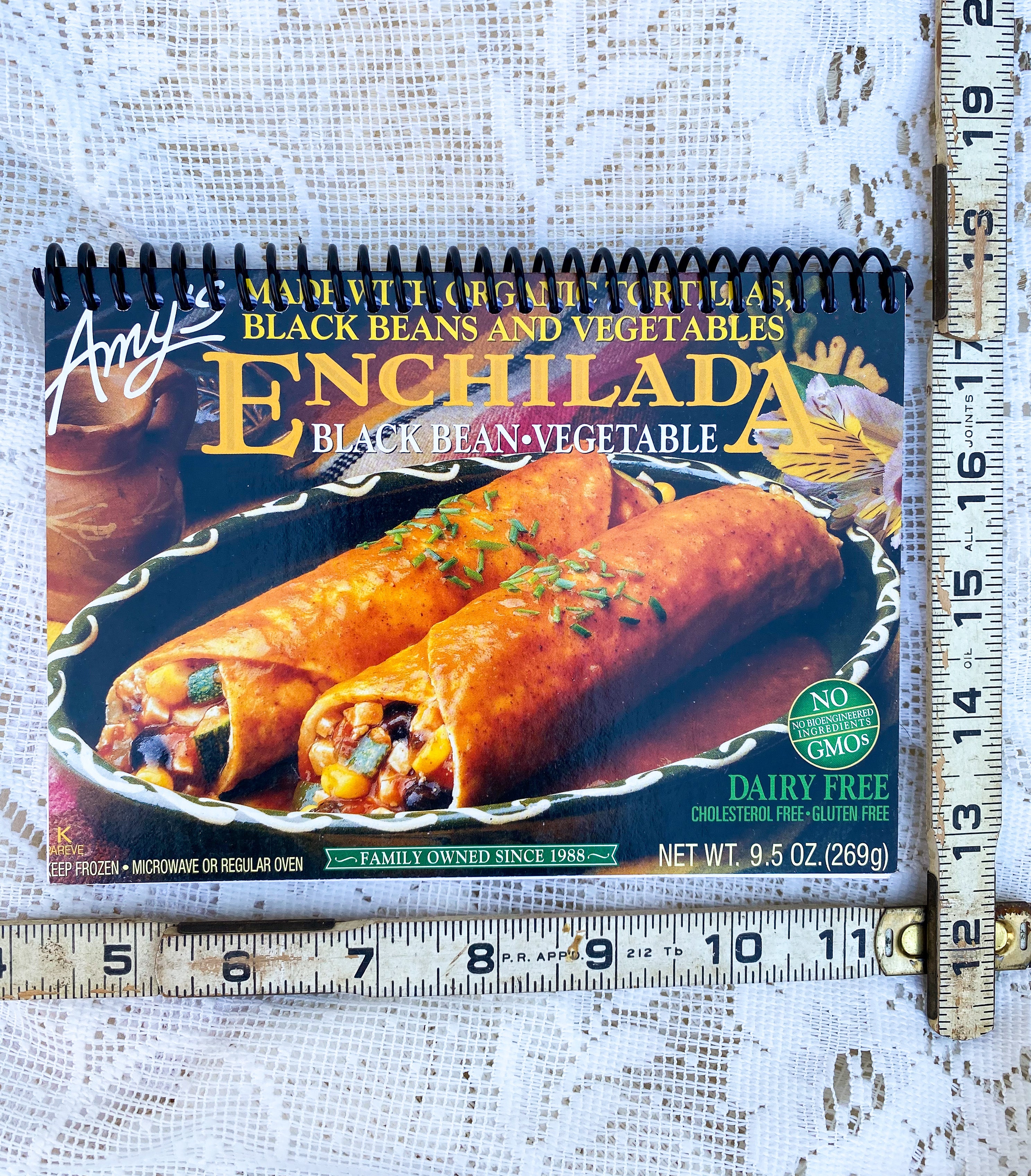 Amy’s Organic Enchiladas Recycled Notebook - Black Spiral