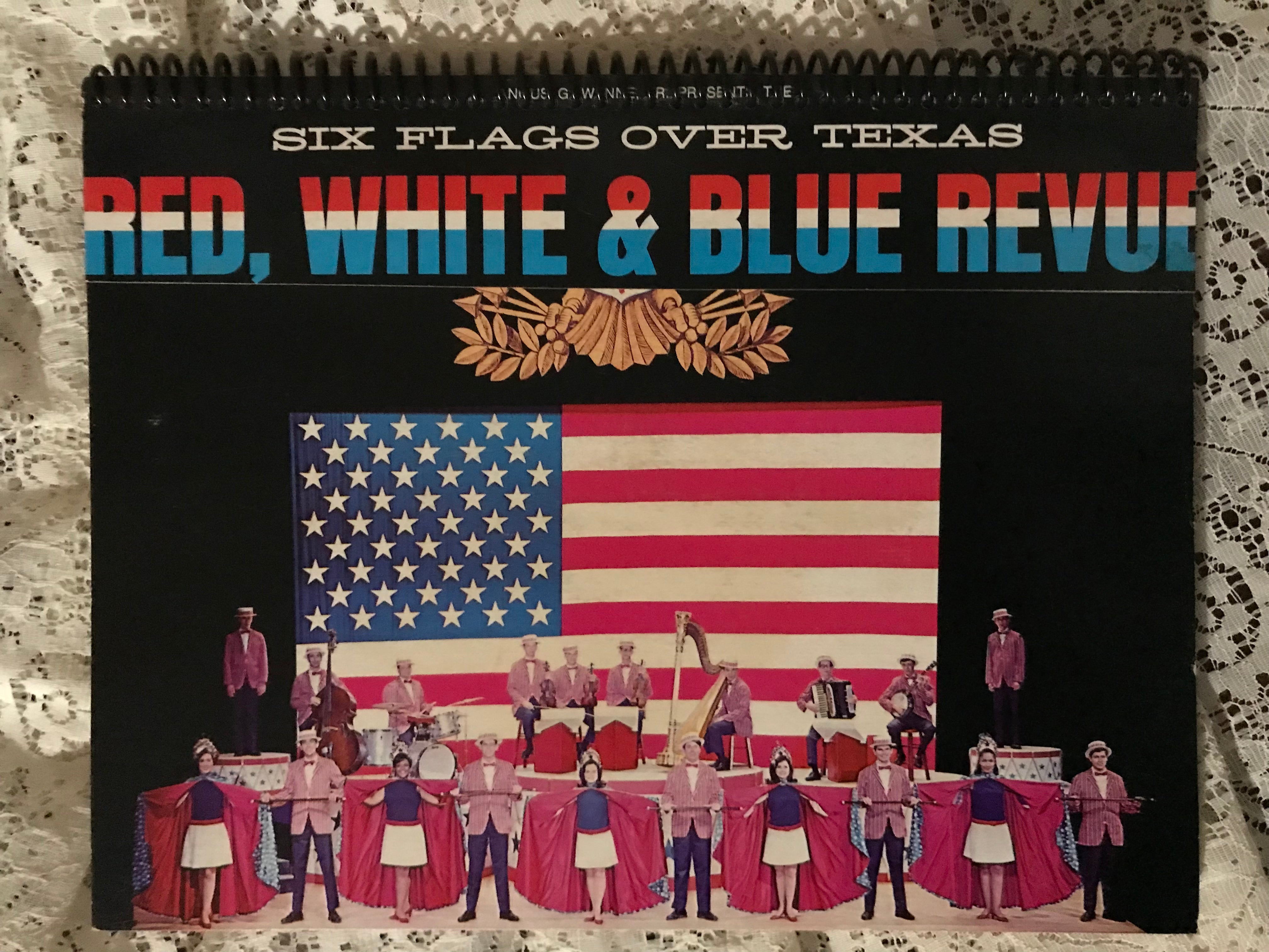 1969 Six Flags Red White and Blue Album Cover Notebook