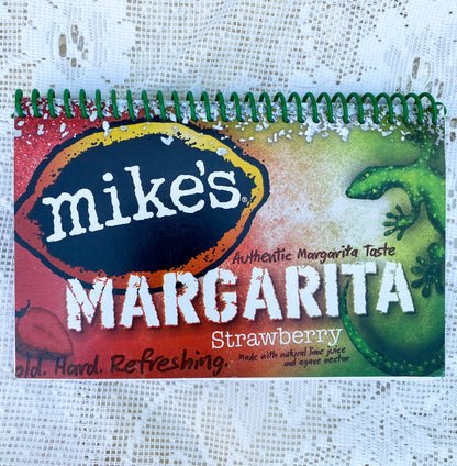 Mike’s Strawberry Margarita Recycled Beer Carton Notebook