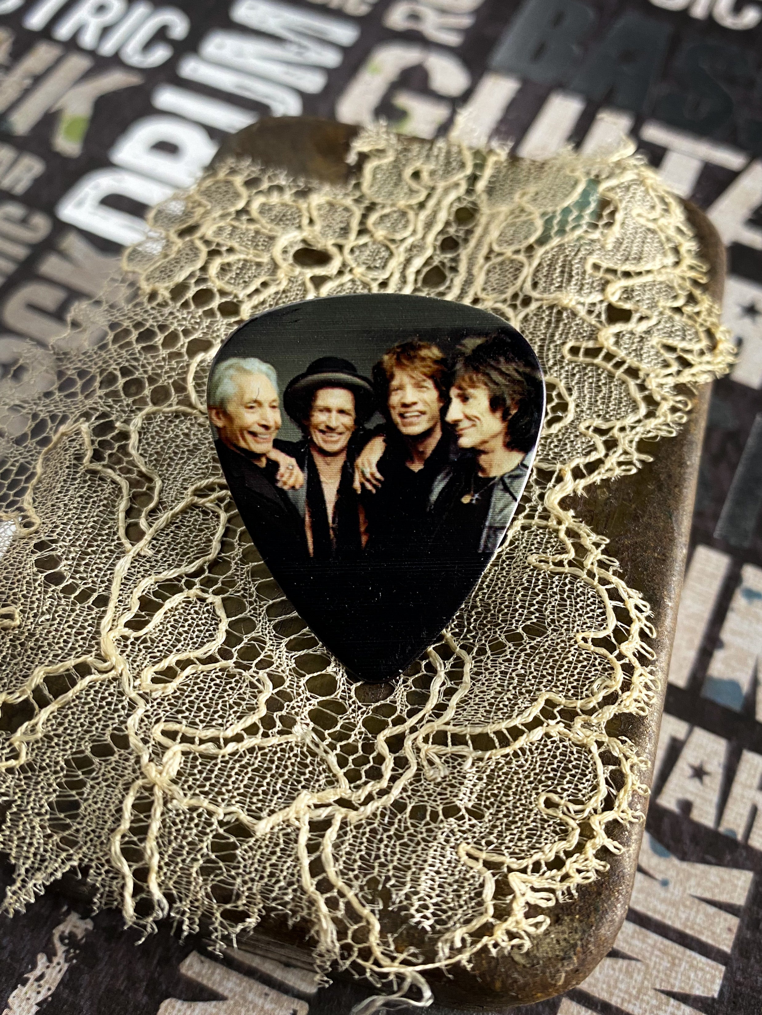 Guitar Pick Pin - The Rolling Stones