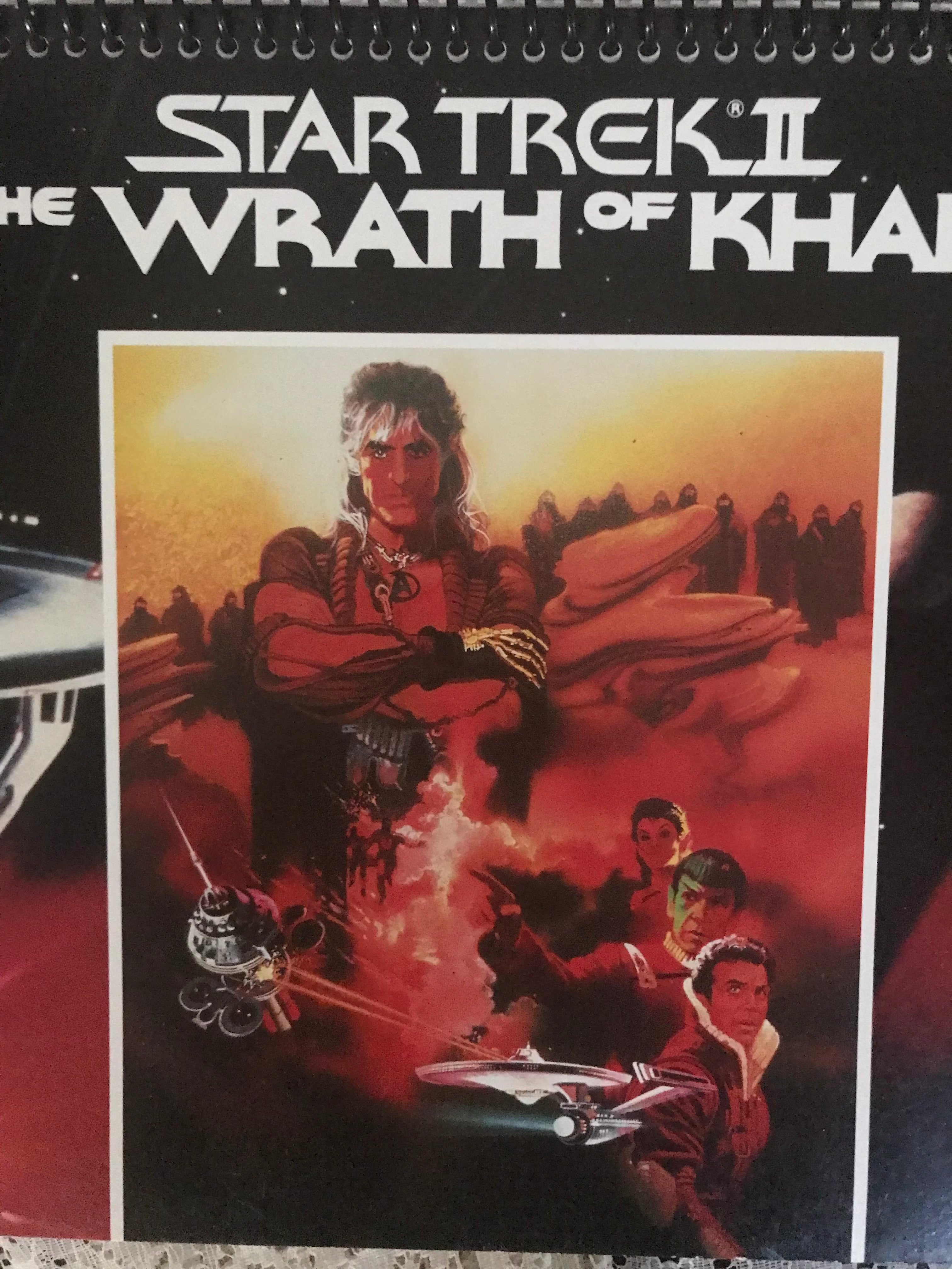 Star Trek The Wrath of Kahn Album Cover Notebook