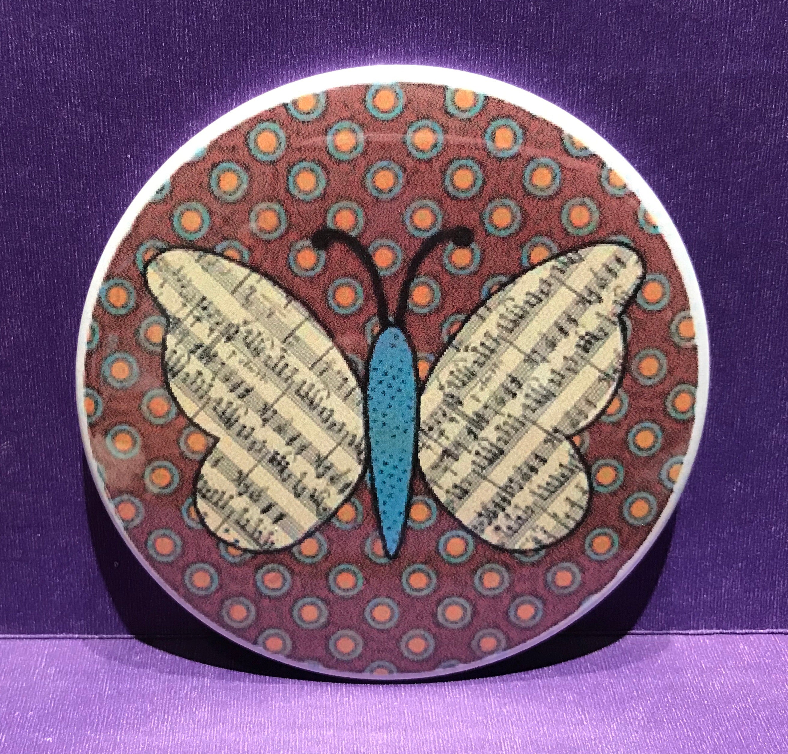 Pocket Mirror Butterfly
