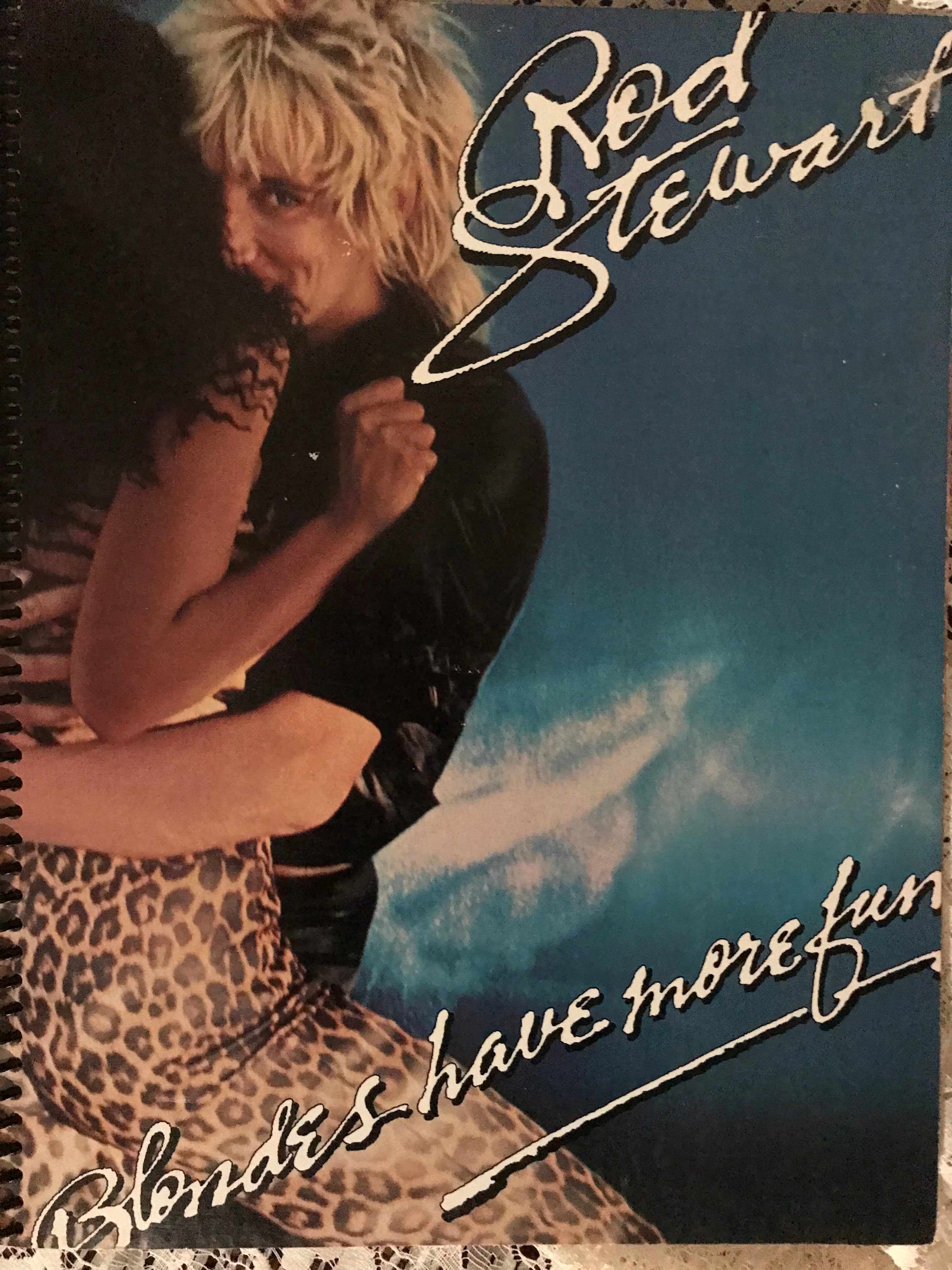 Rod Stewart Blondes Have More Fun Album Cover Notebook