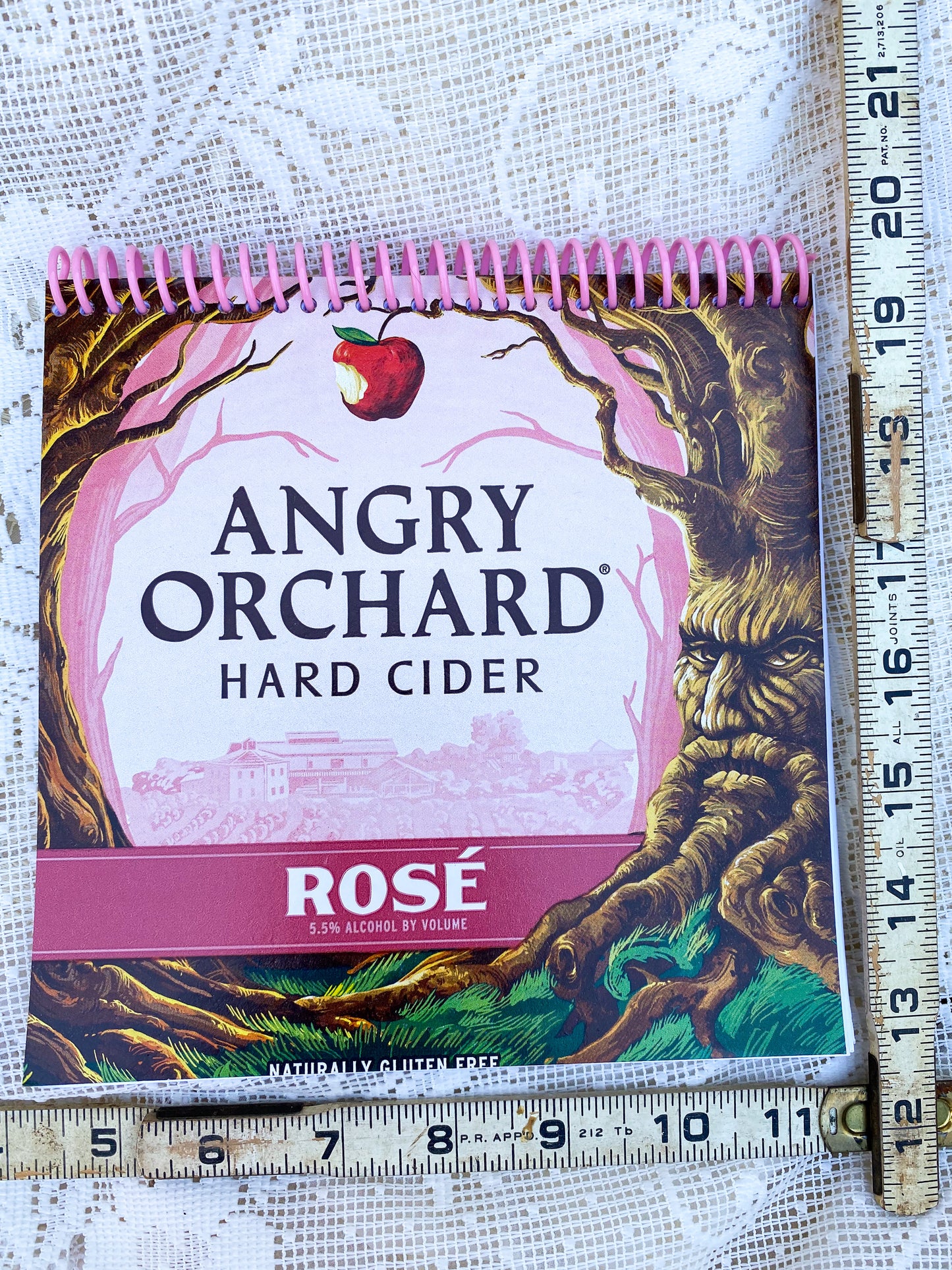 Angry Orchard Rosé Recycled Beer Carton Notebook