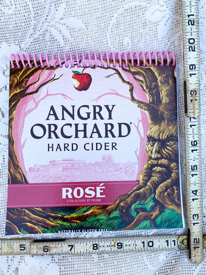 Angry Orchard Rosé Recycled Beer Carton Notebook