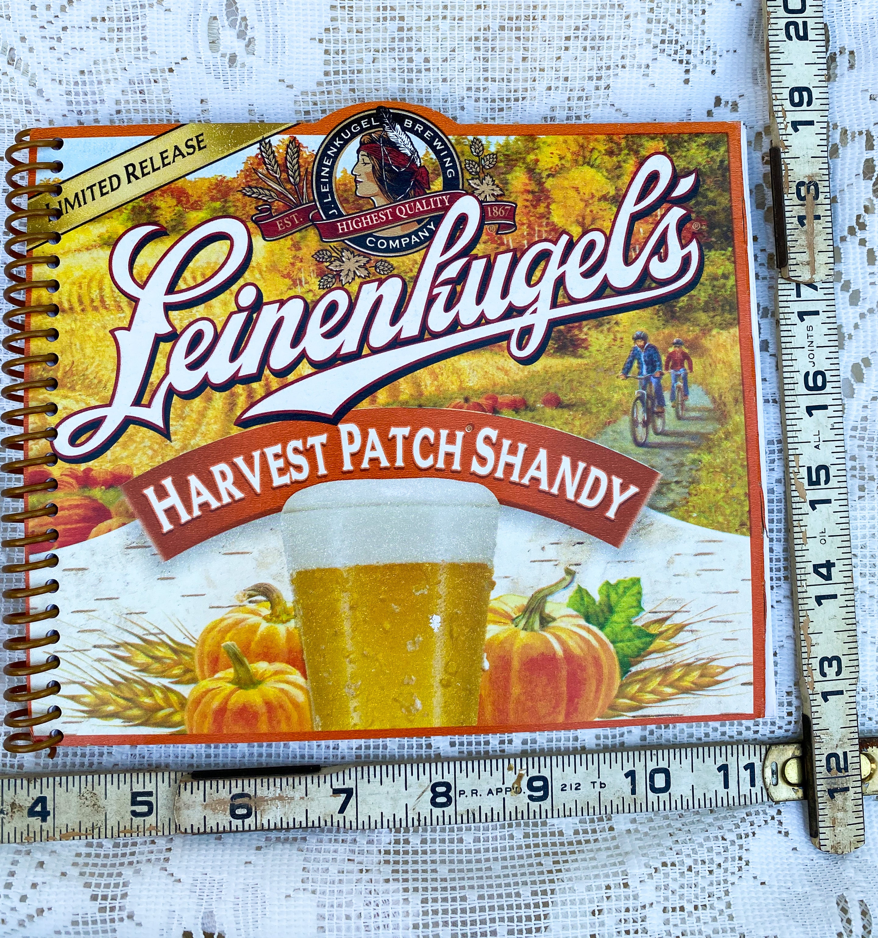 Leinenkugel’s Harvest Patch Shandy Recycled Beer Carton Notebook