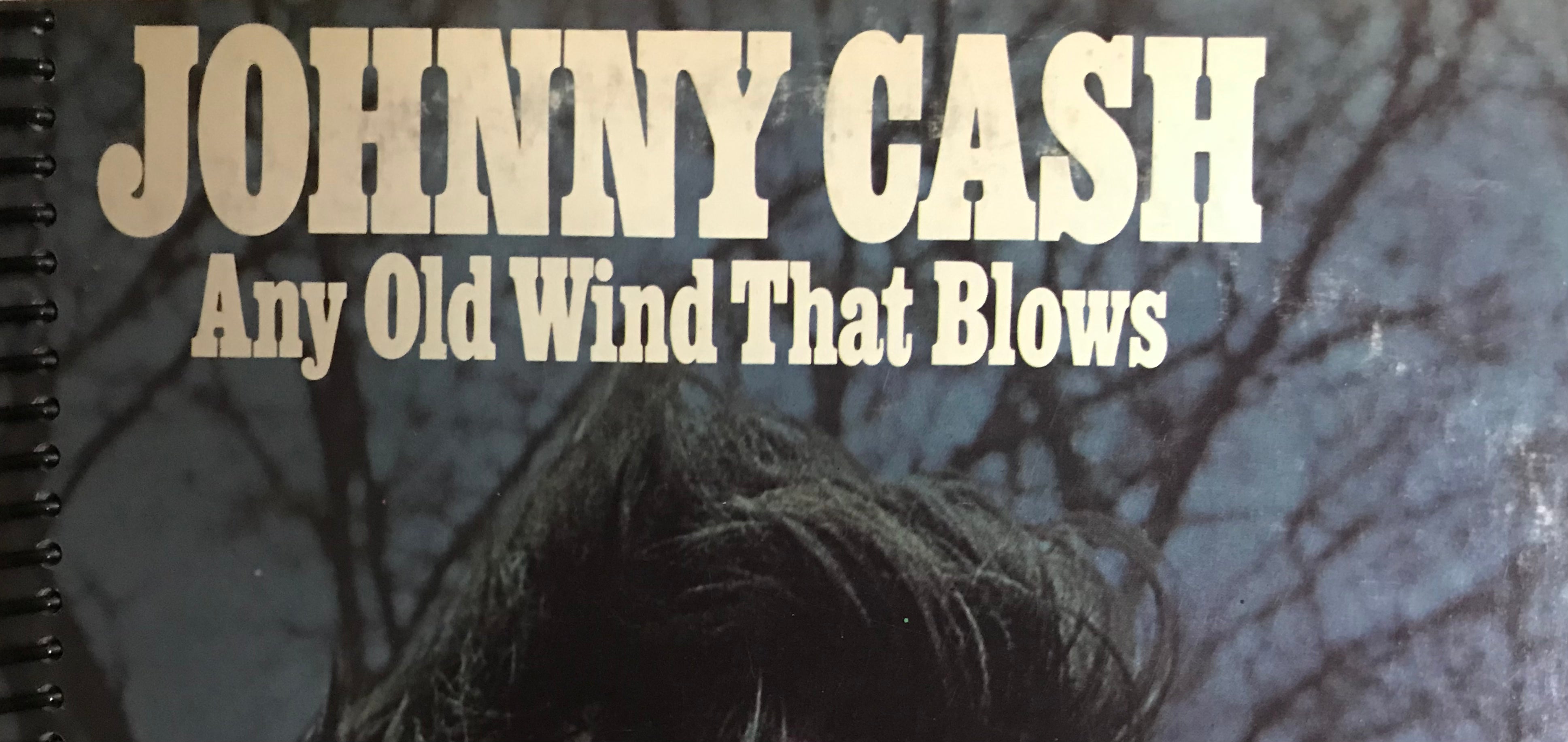 Johnny Cash Any Old  Wind That Blows Album Cover Notebook