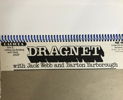 Dragnet Album Cover Notebook