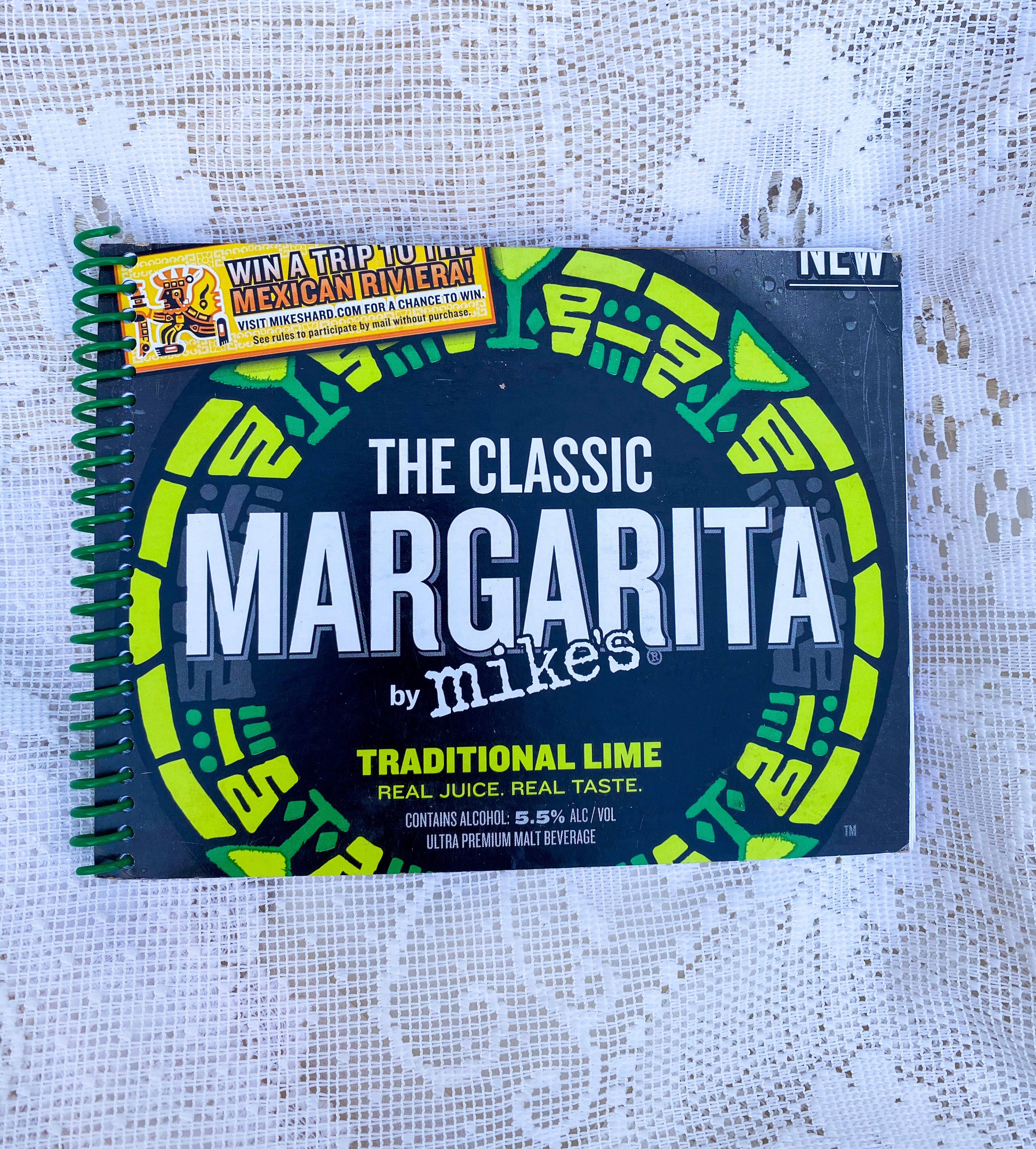 Mike’s Classic Margarita Recycled Beer Carton Notebook