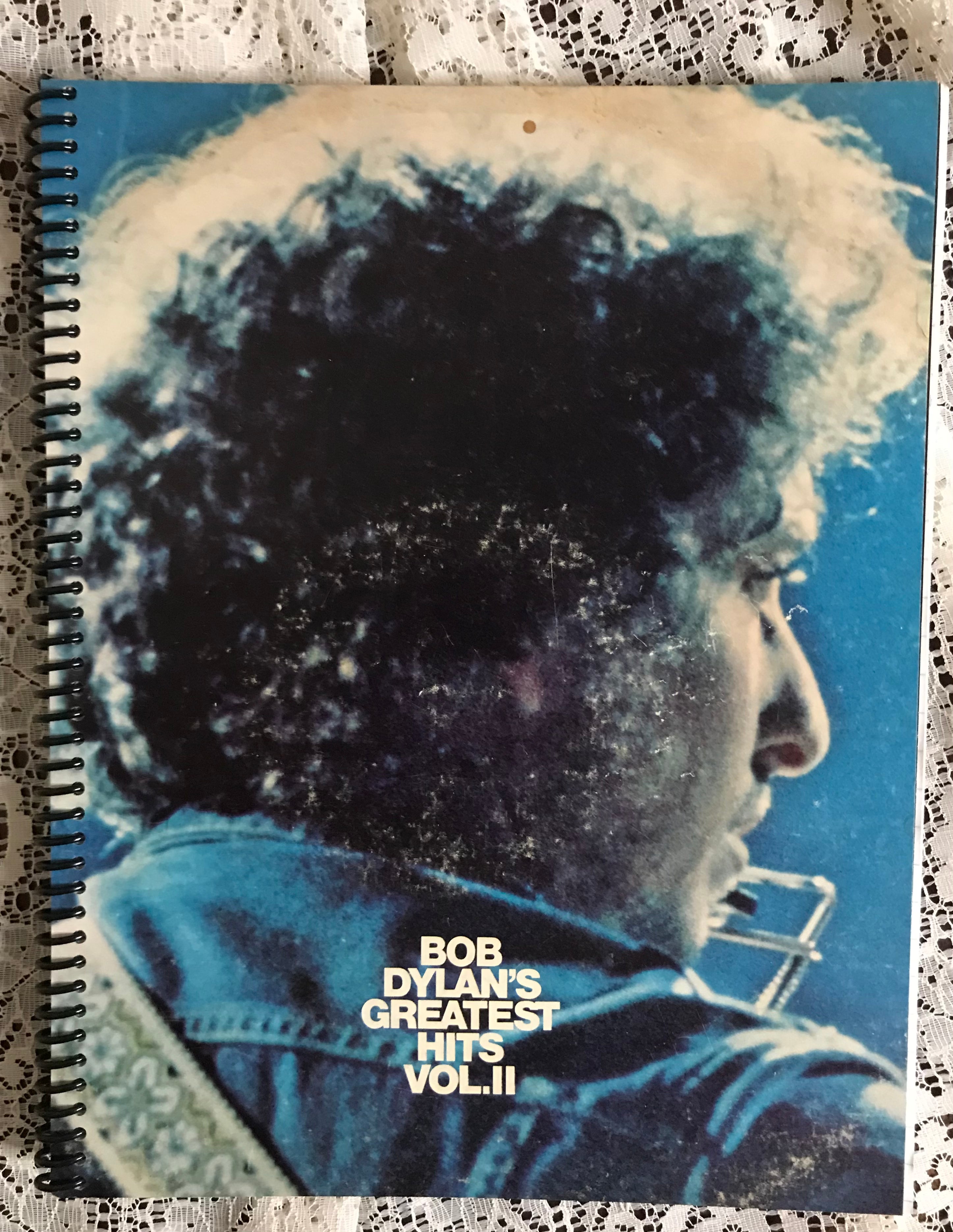 Bob Dylans Greatest Hits Album Cover Notebook