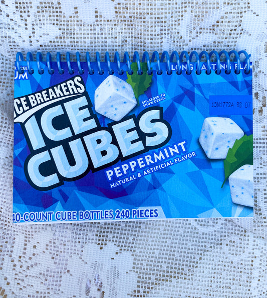 Ice Breakers Gum Upcycled Spiral Notebook