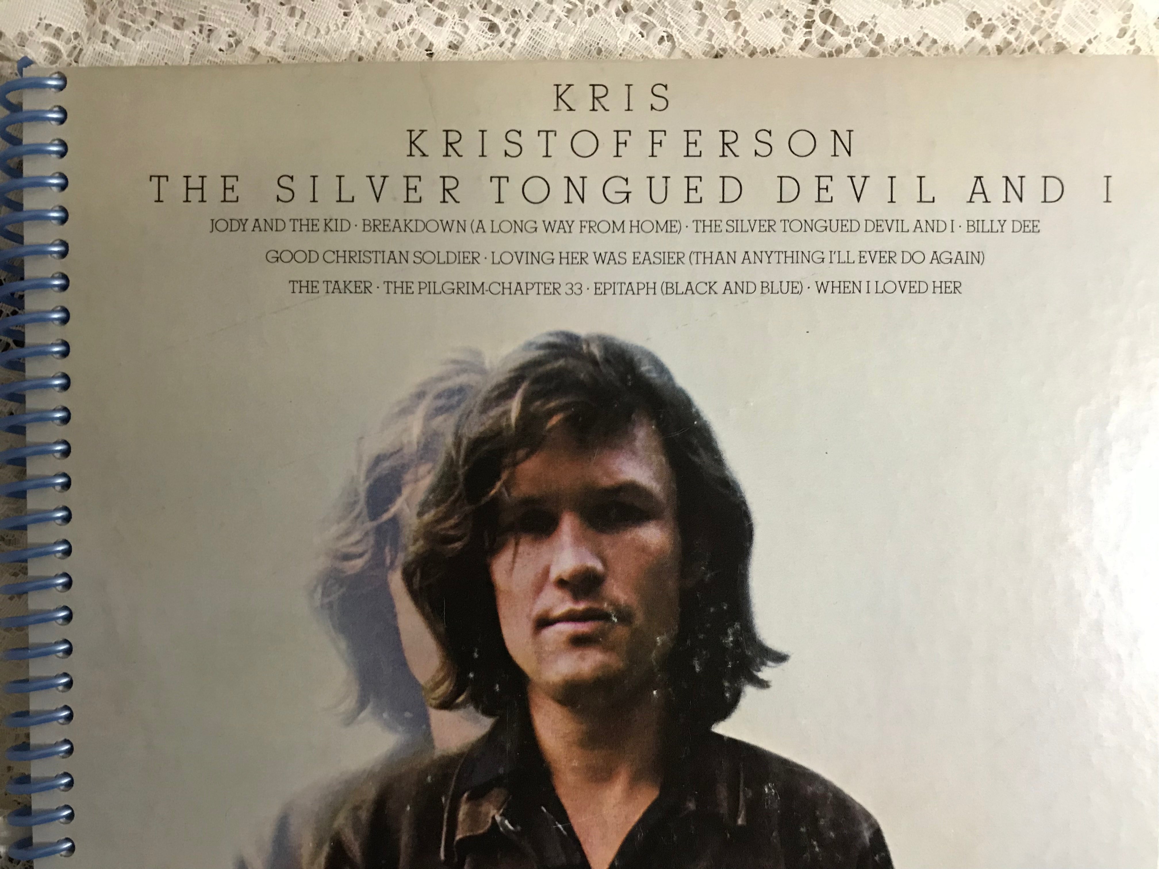 Kris Kristofferson  The Silver Tongue Devil Album Cover Notebook