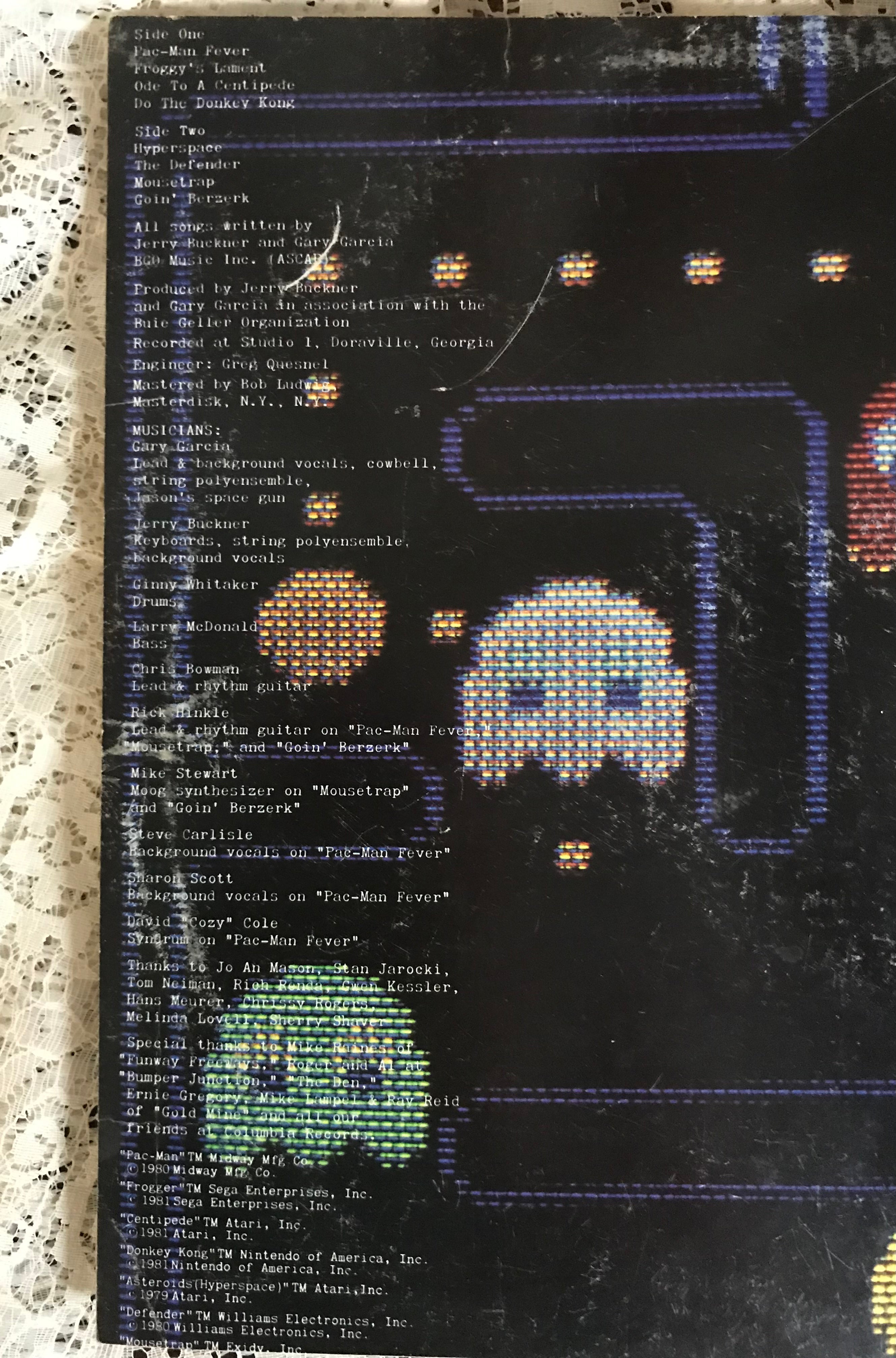 Pac-Man Recycled Album Cover Notebook