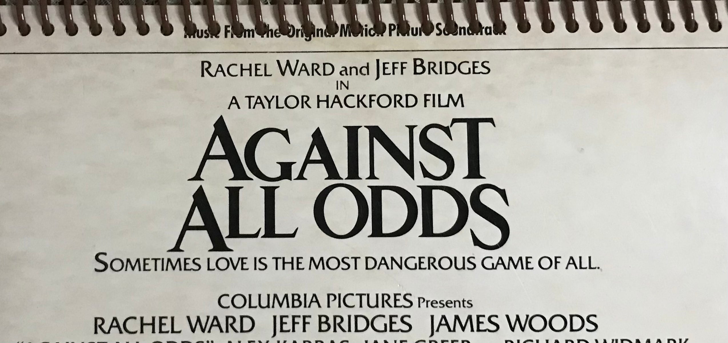 Against All Odds Album Cover Notebook