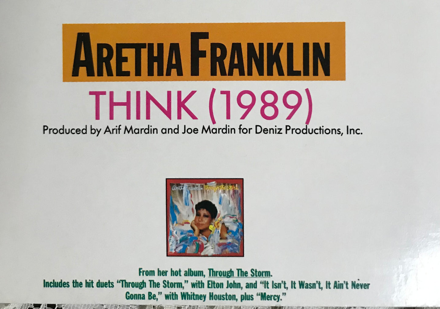 Aretha Franklin and James Brown Album Cover Notebook