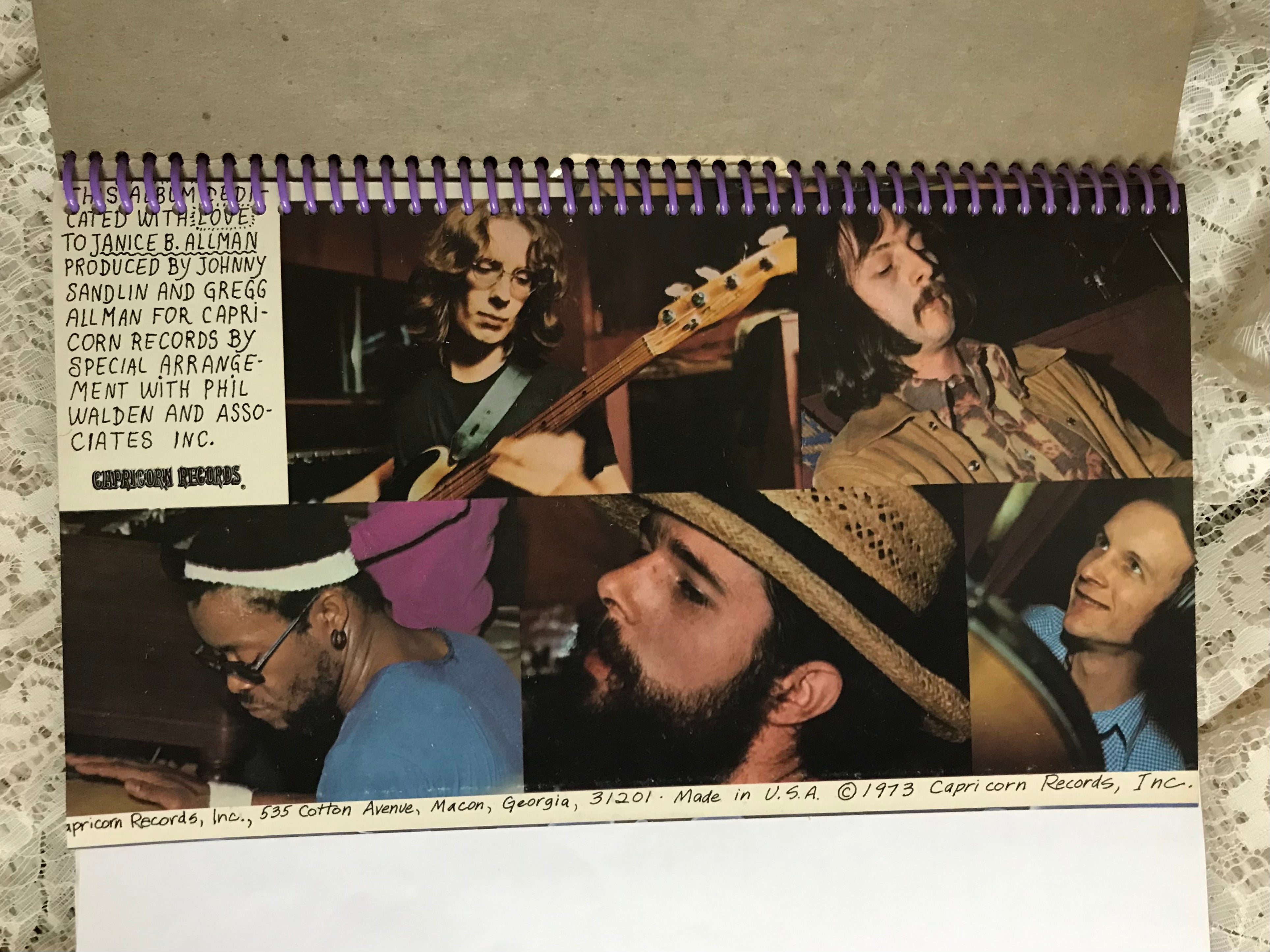 Gregg Allman Laid Back Album Cover Notebook