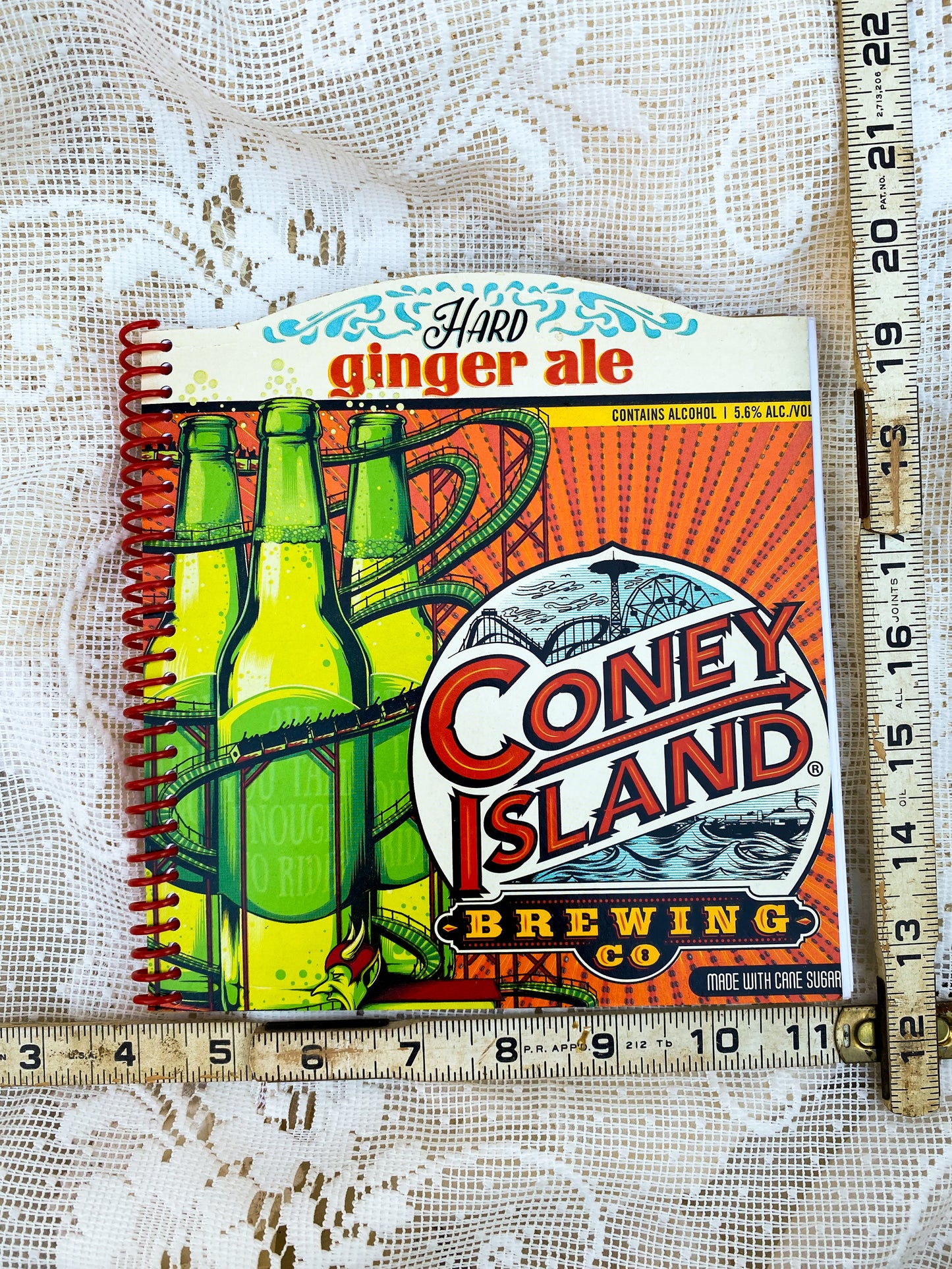 Coney Island Recycled Beer Carton Notebook
