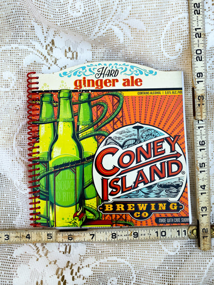 Coney Island Recycled Beer Carton Notebook