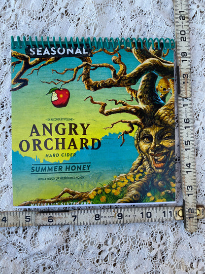 Angry Orchard Summer Honey Recycled Beer Carton Notebook